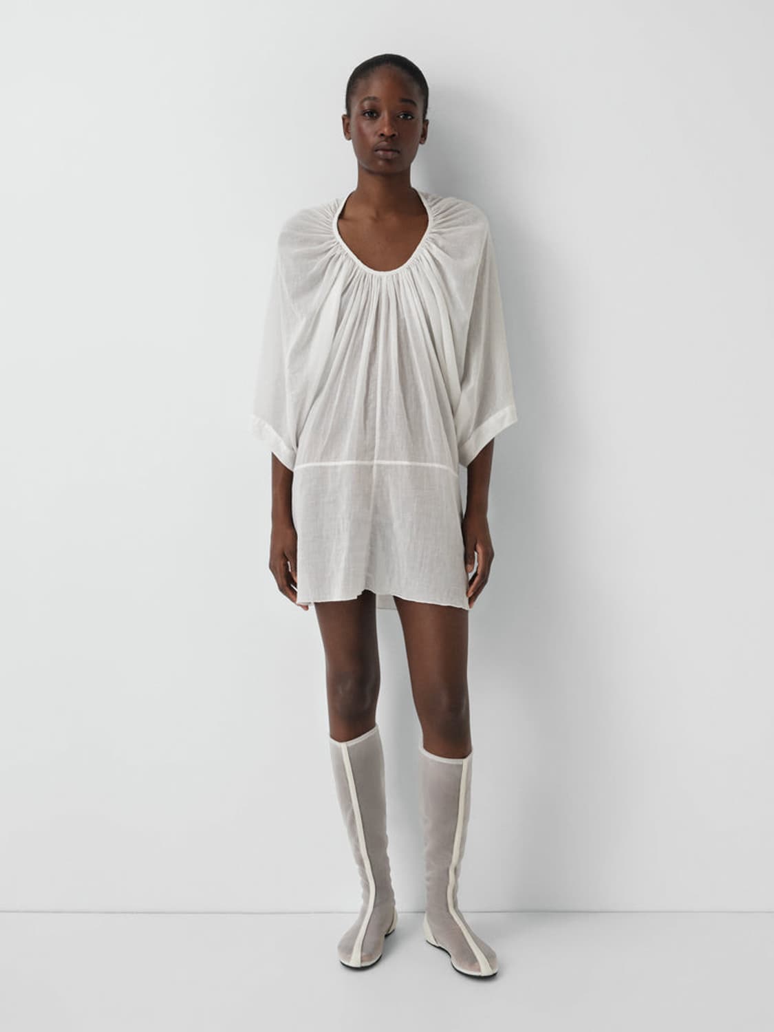 [XS,S,M]기마구아스 Ingrid 미니 드레스/화이트 상품이미지2