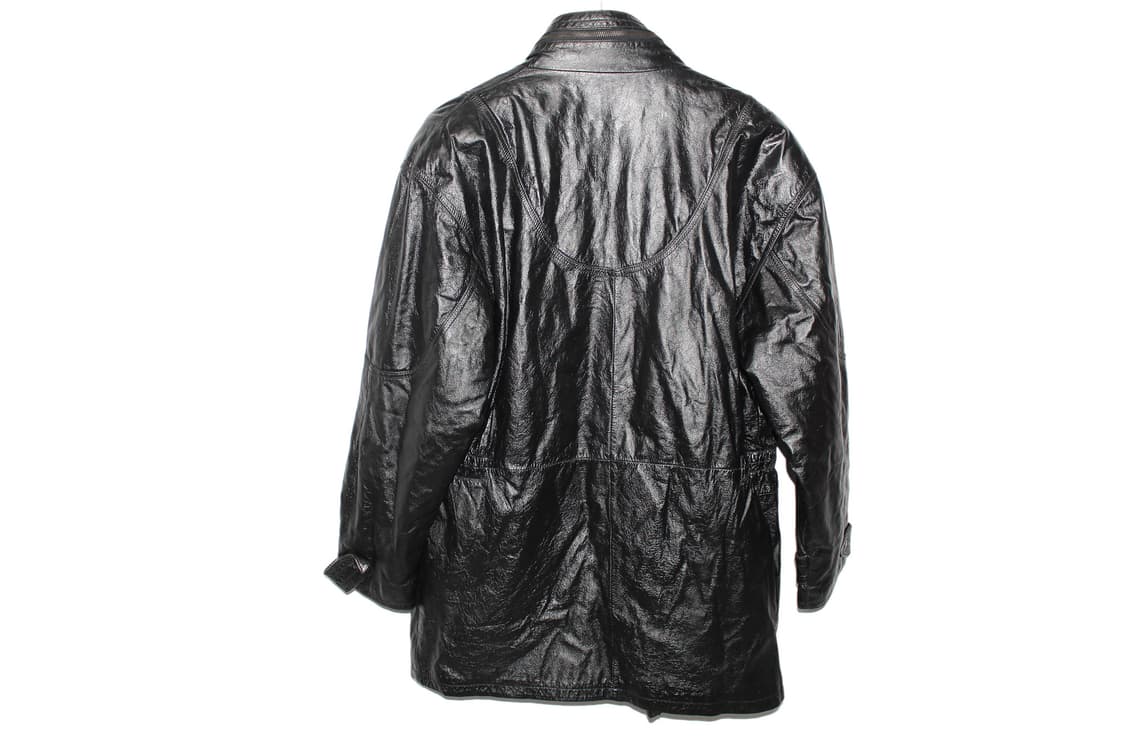 1990s USA HOTGLASS 카우레더 카코트 상품이미지7