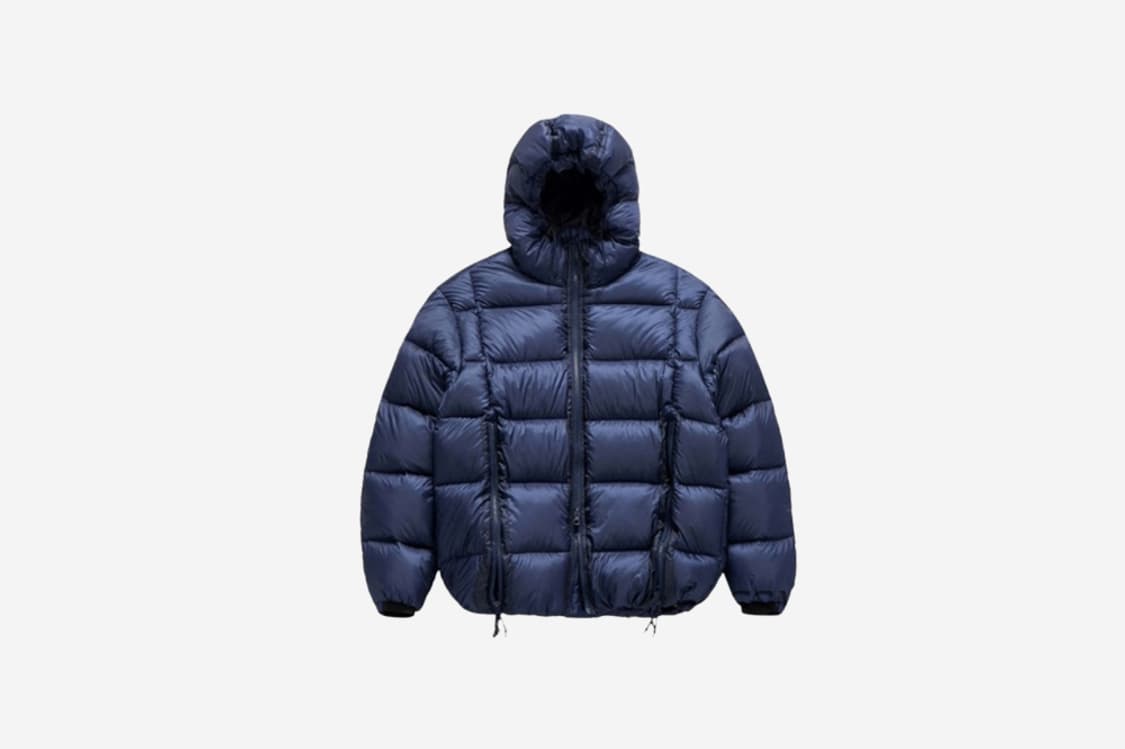 새상품(L)언어펙티드 24FW LS 후드 다운 점퍼 네이비 상품이미지1