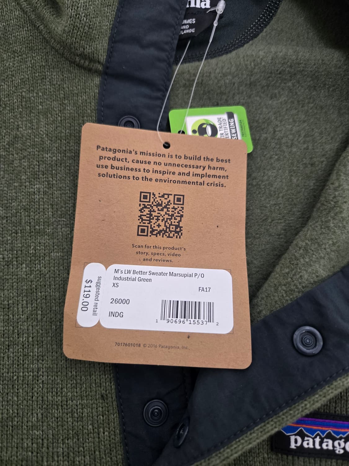 파타고니아 스웨터 (인더스트리얼 그린) 상품이미지6