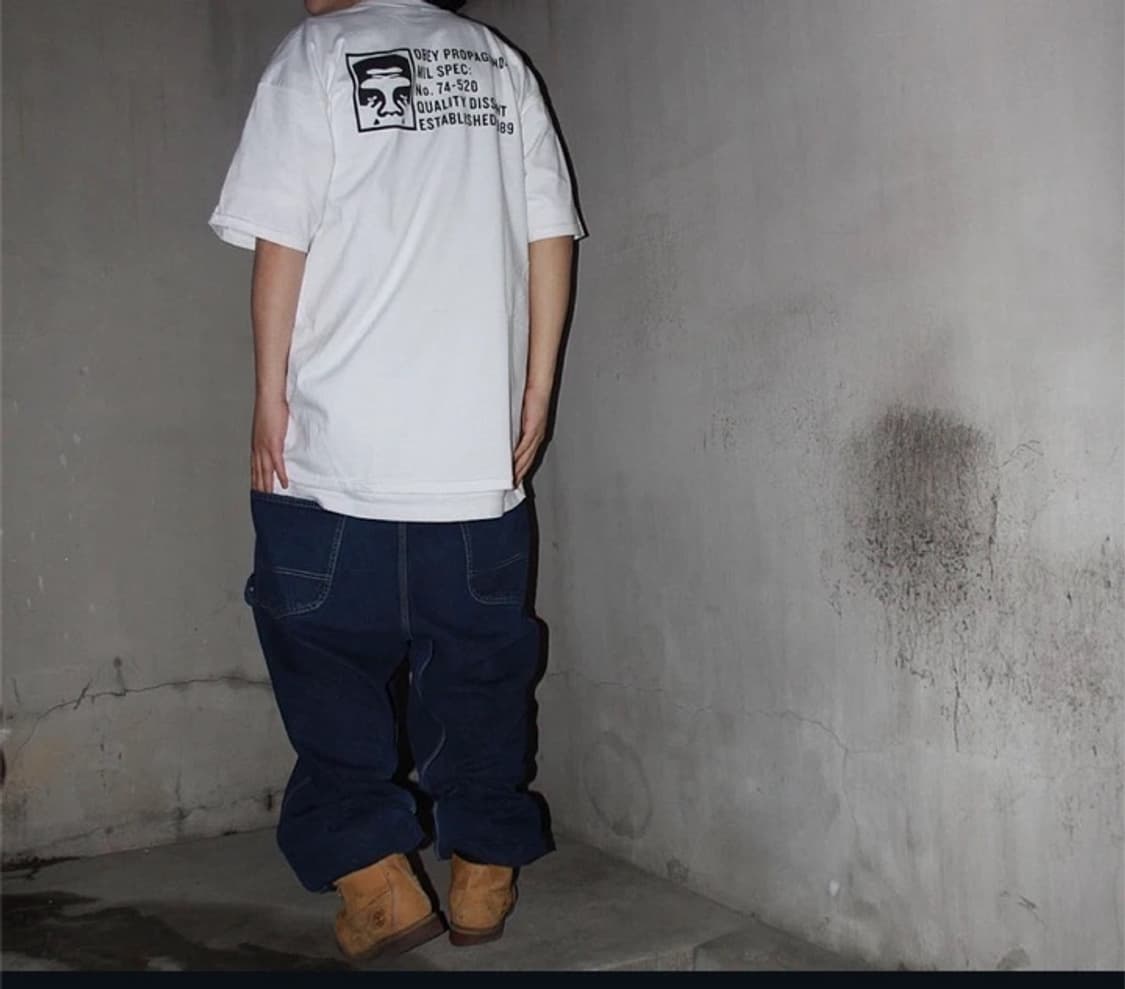 [34] 00s 타미힐피거 백포켓 빅로고 루즈 배기 진 데님 팬츠 상품이미지4