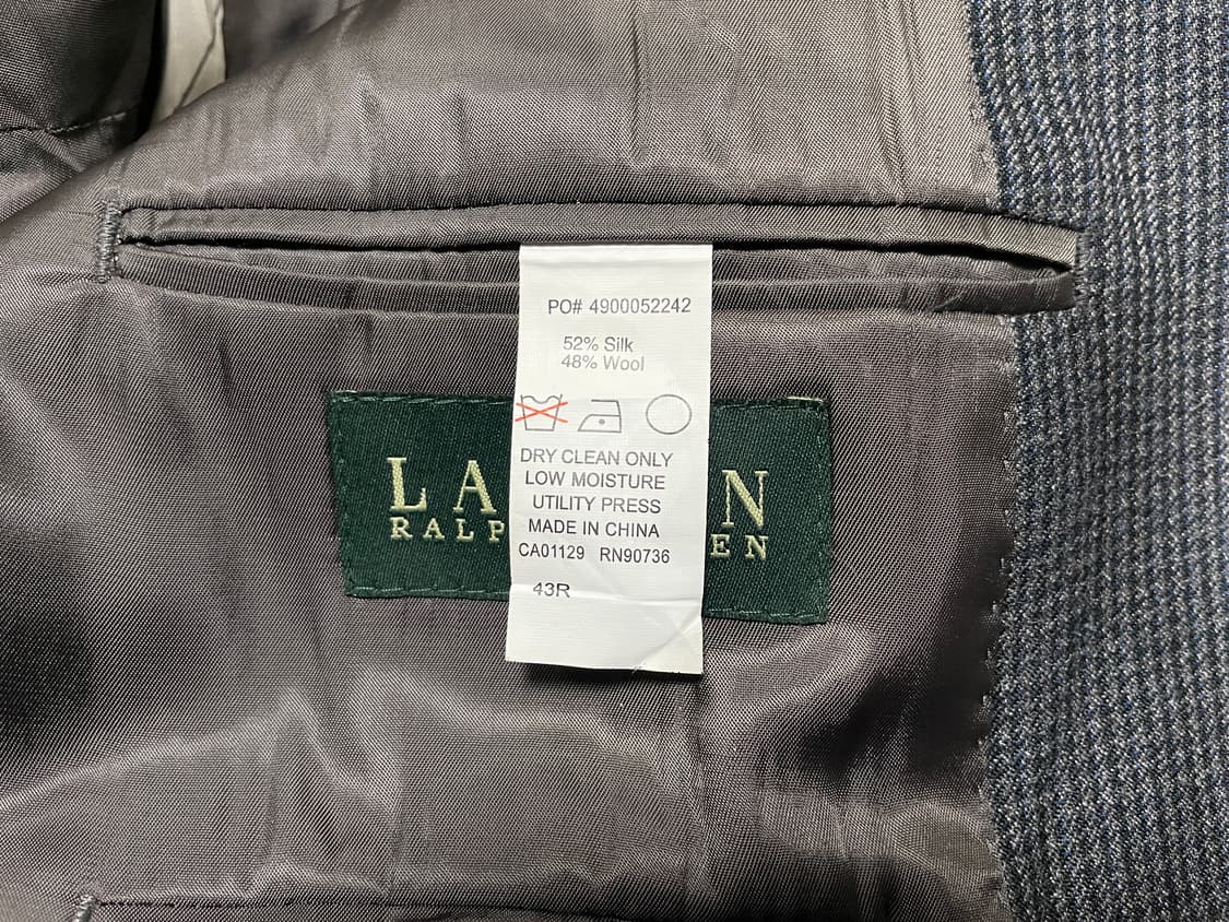 105) 폴로 랄프로렌 네이비 잔체크 블레이저(민트급)RRL&LVC 상품이미지4