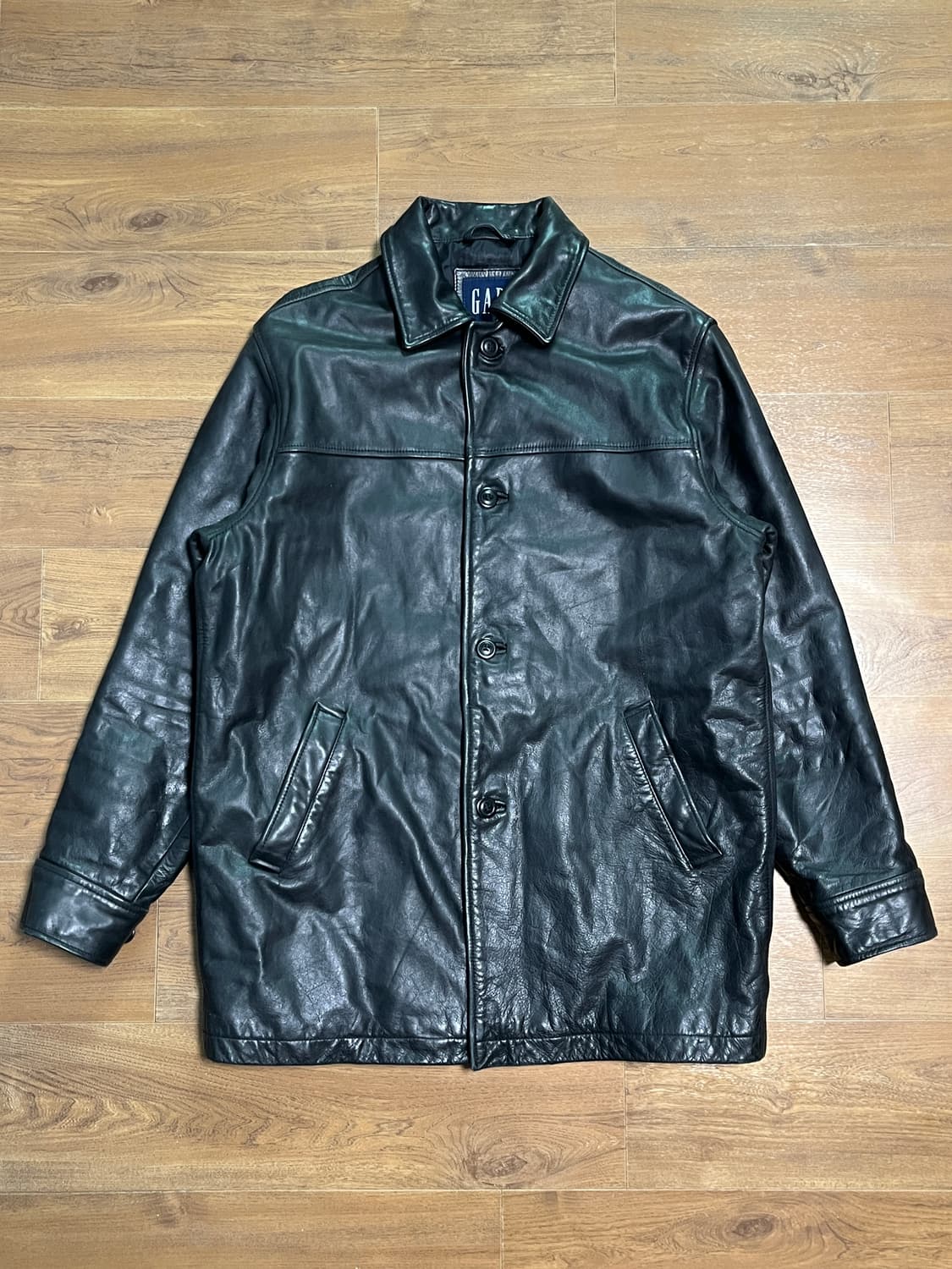 00s 올드갭 레더 카코트 상품이미지1