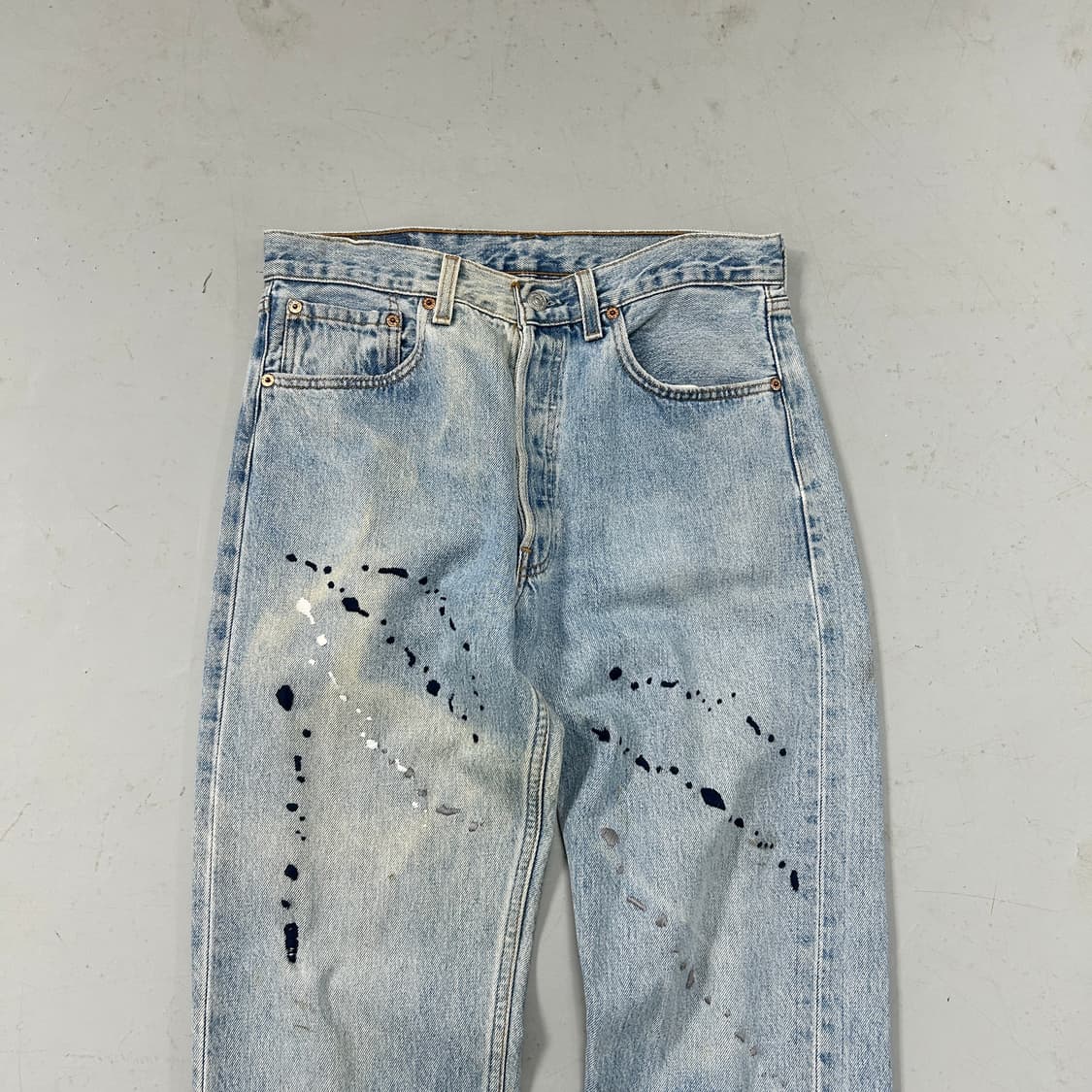 96s 리바이스 501 페인팅 자수 데님  상품이미지2