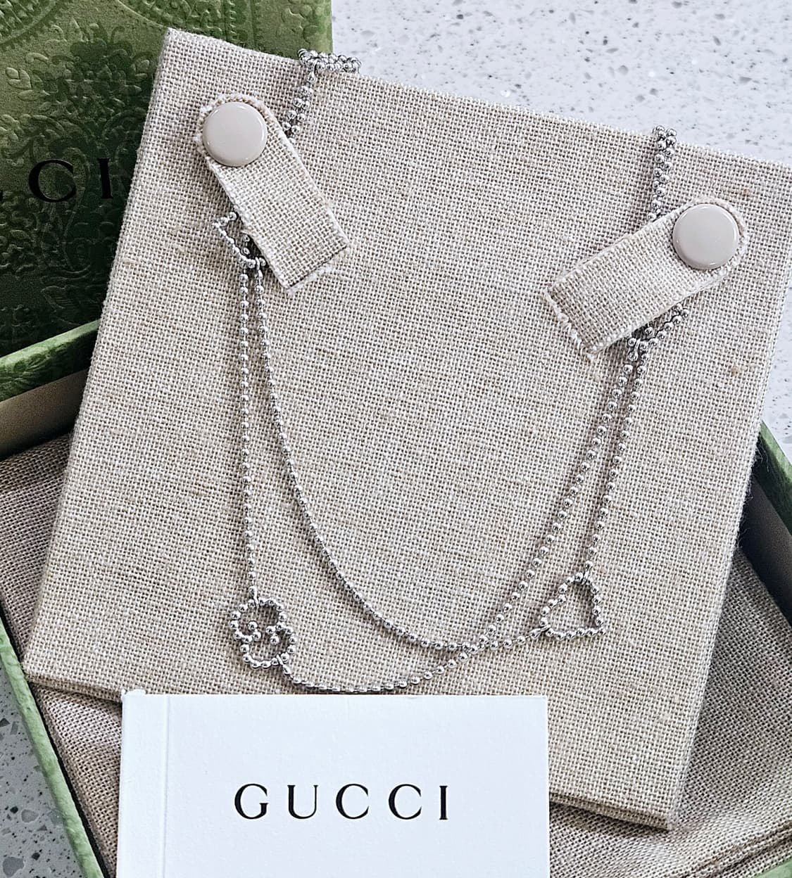 [희귀템] 구찌 925 하트 볼체인 롱 목걸이 90cm [정품/풀박스] 상품이미지4