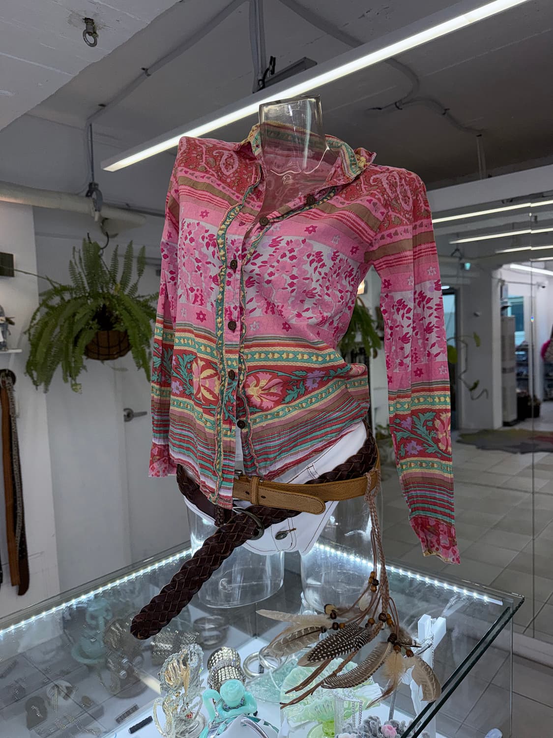 pink ethnic shirt 상품이미지2