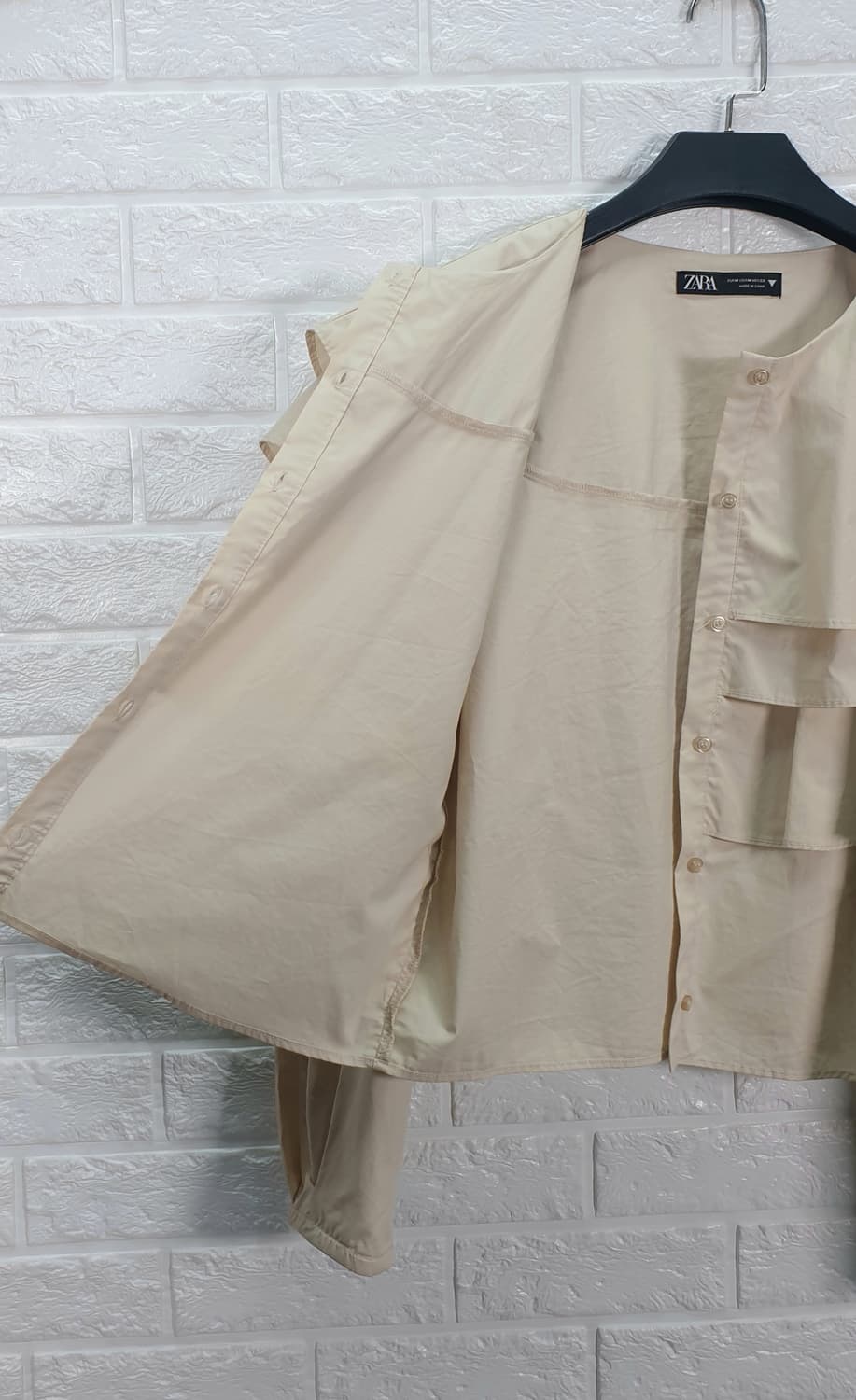 [66]자라 러플 팝린 셔츠 상품이미지6