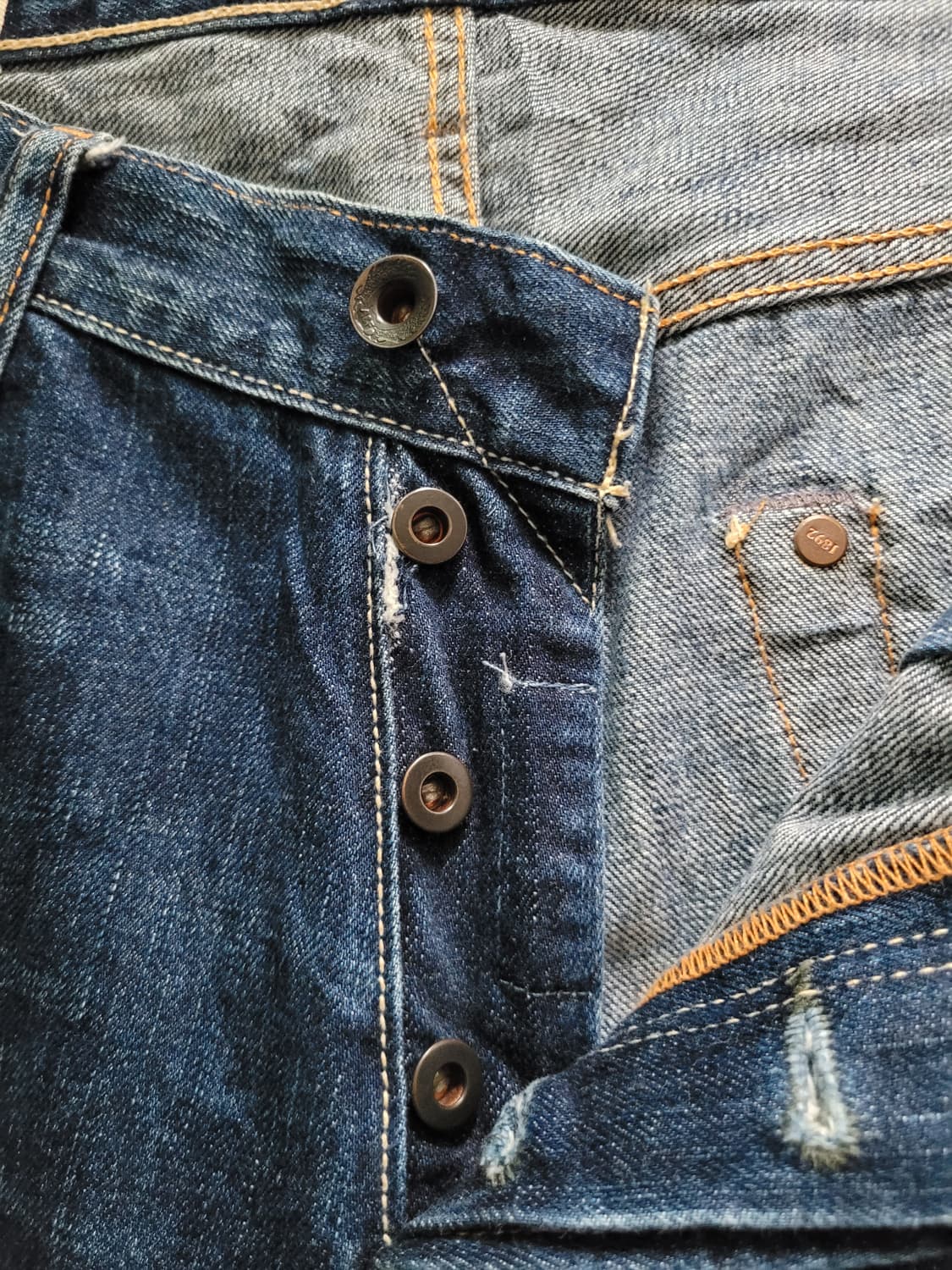 아베크롬비 렘선 슬림스트레이트 셀비지데님 탭32 실33사이즈 상품이미지4