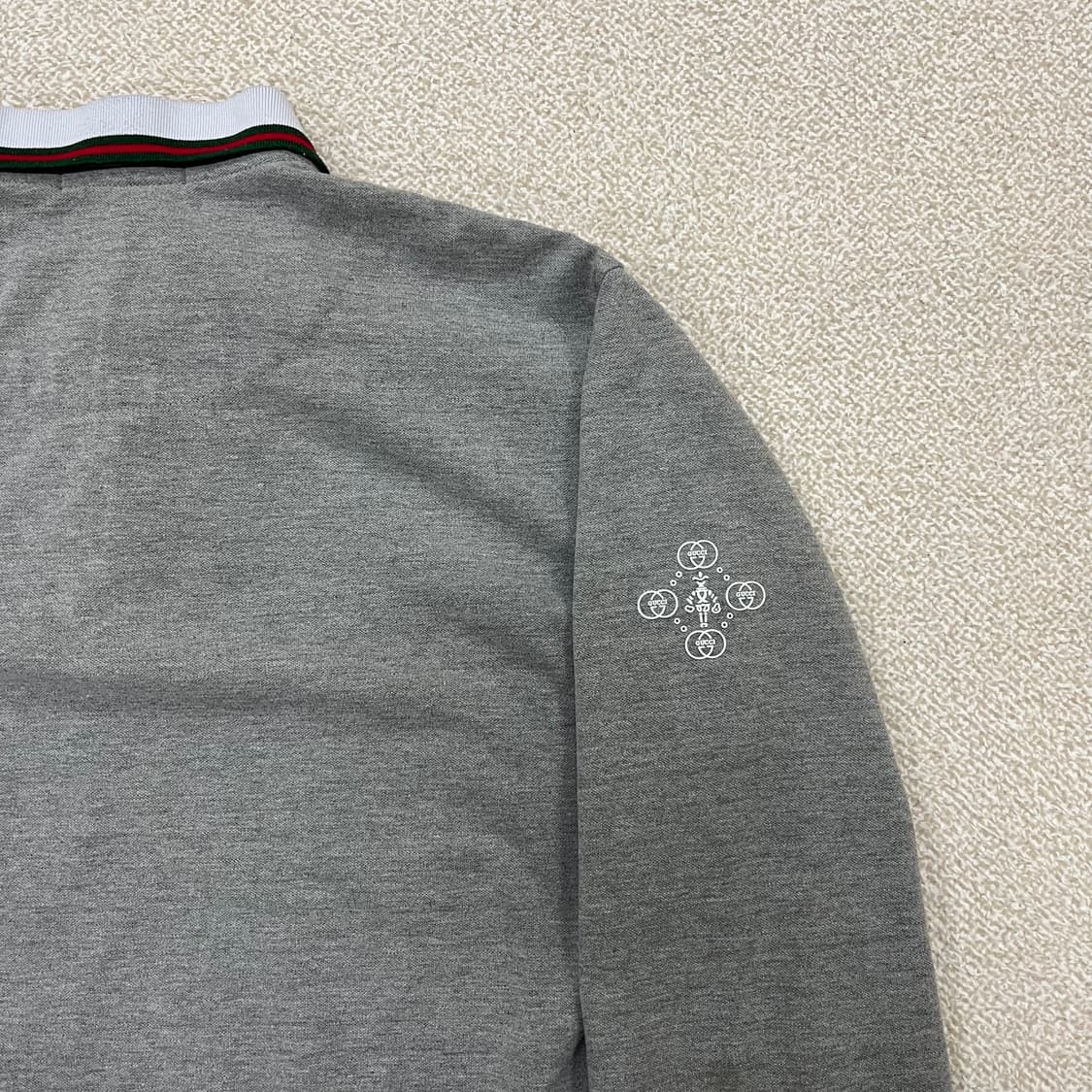 [XL] 남성 견장 패치 롱슬리브 긴팔 카라 티셔츠 3947 상품이미지8