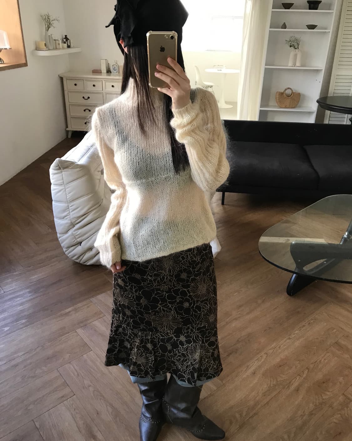 vintage mohair knit 상품이미지3