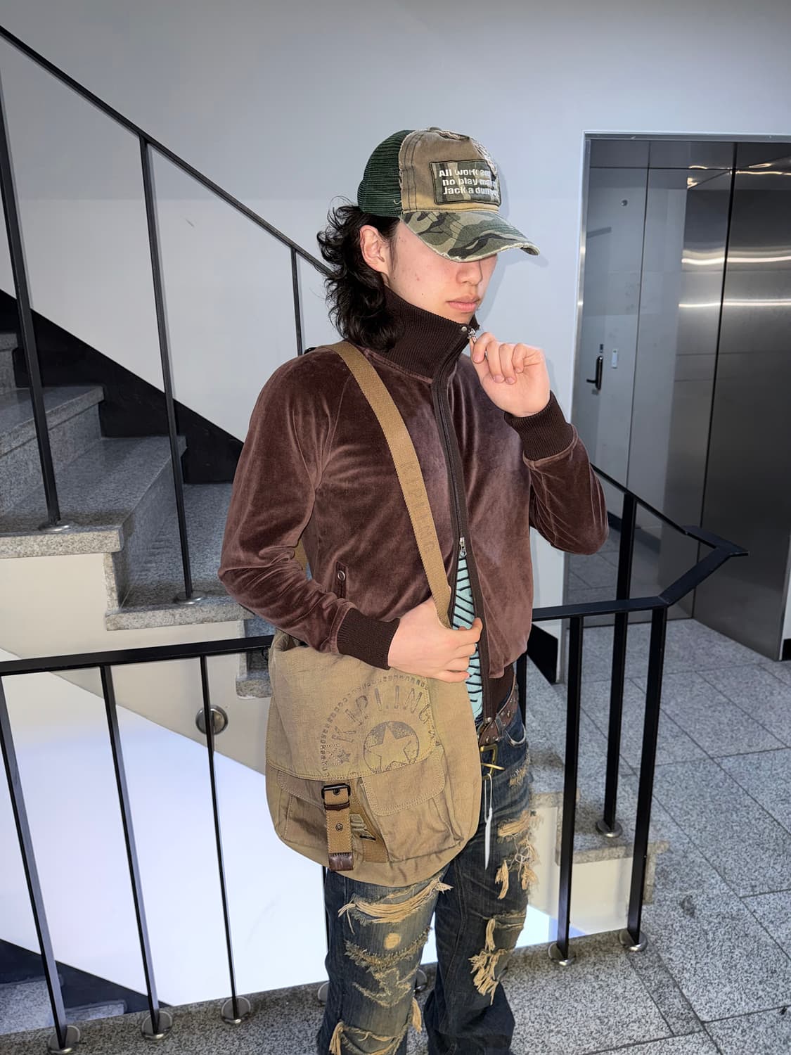 velour track zip up 상품이미지5