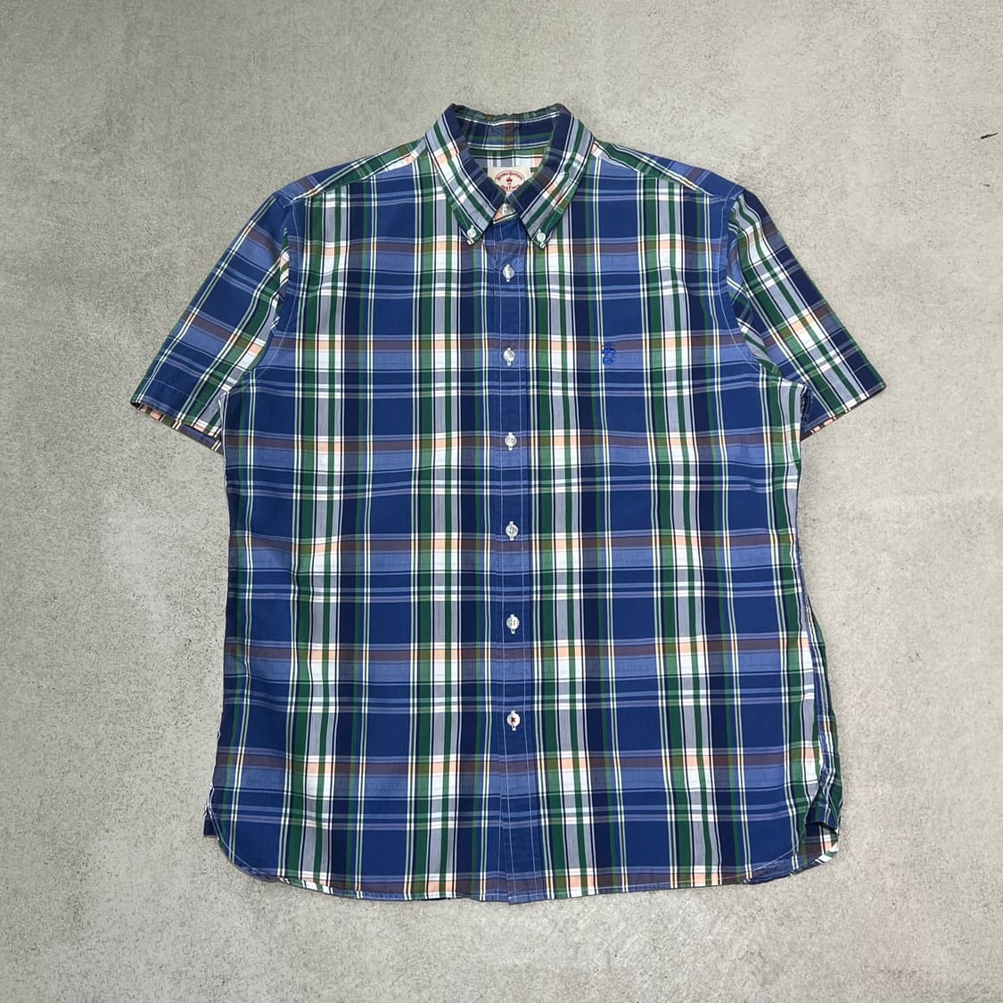 브룩스브라더스 체크 반팔셔츠 s10467 상품이미지1