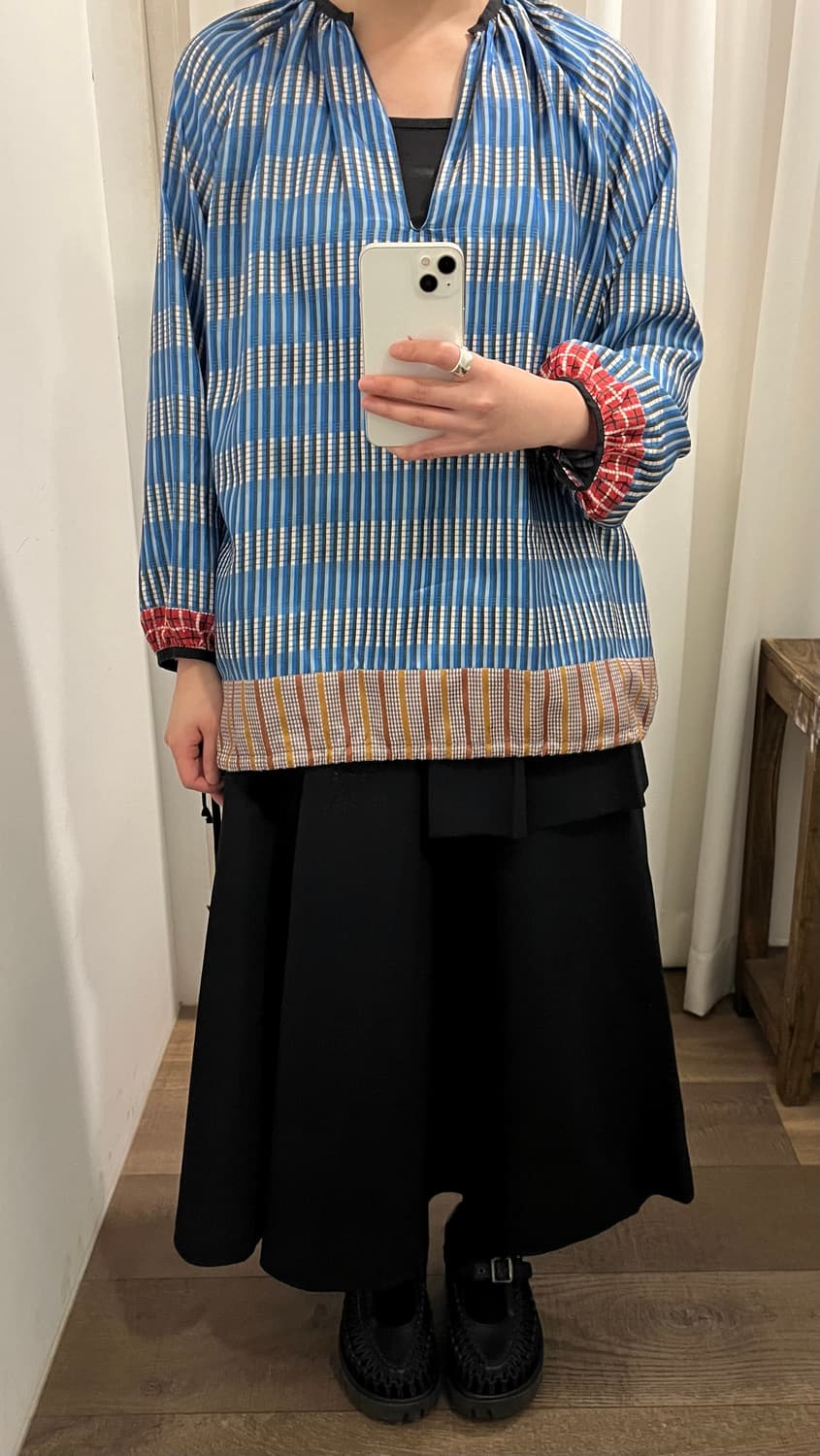 Mixed Pattern Blouse 상품이미지4