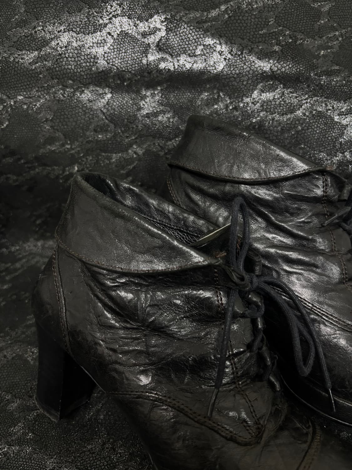 “SODA” 00’s Design Wrinkled leather shoe 상품이미지6