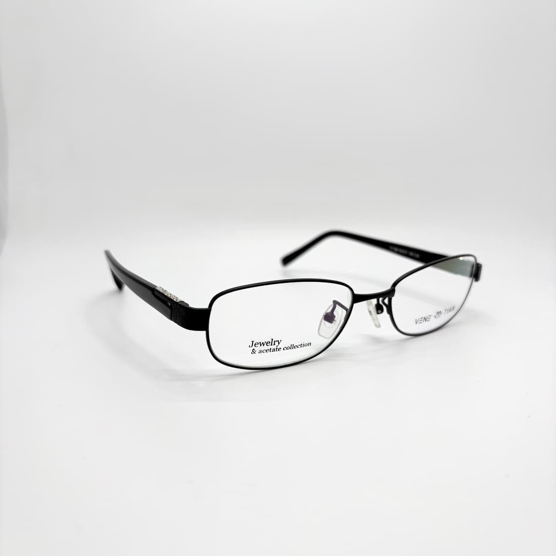 VENETIAN 큐빅 블랙 사각 빈티지메탈테 상품이미지2