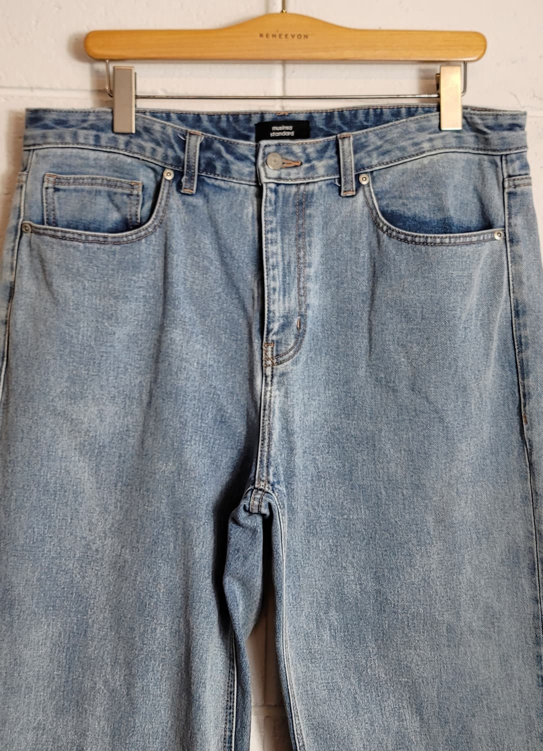 [36인치] 무신사스탠다드 레귤러핏 데님팬츠(청바지) 판매 상품이미지3