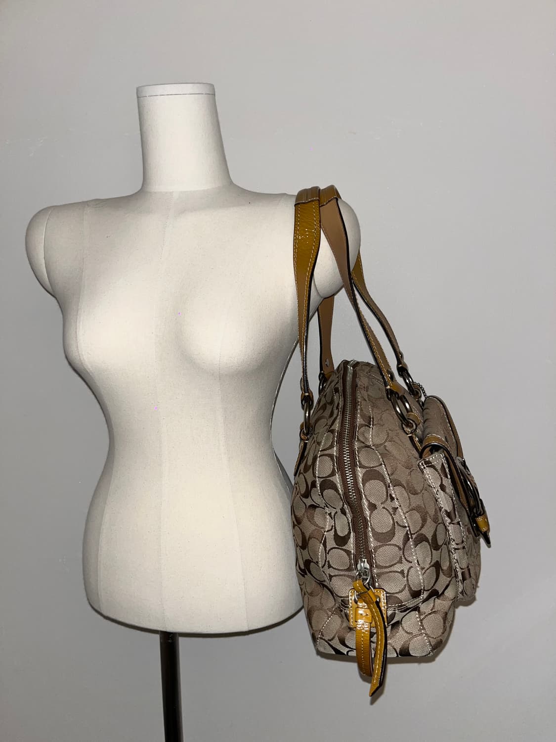 📦90s Coach Orange shoulder bag 상품이미지4