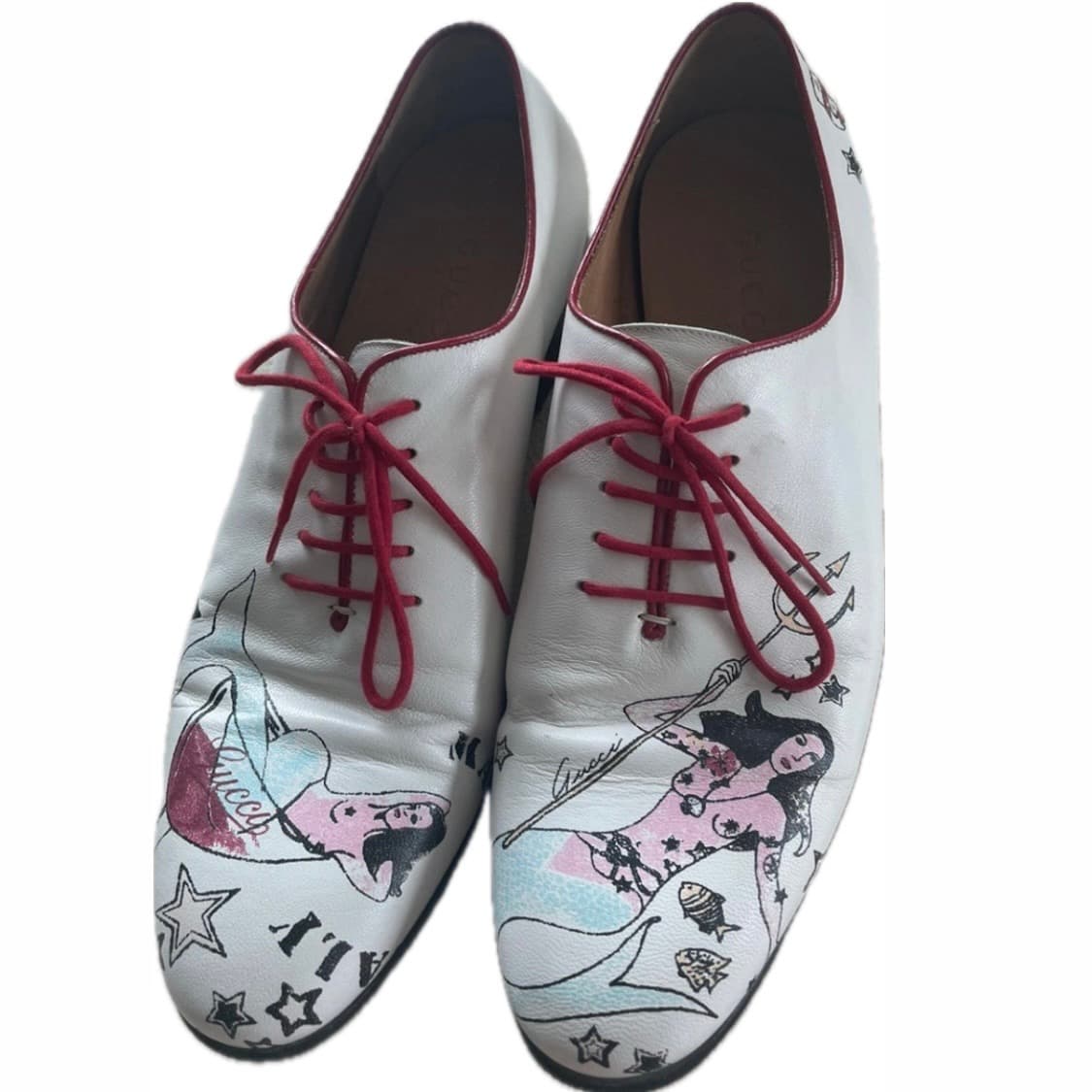 구찌 05aw 타투 핸드페인트 옥스퍼드 슈즈 상품이미지1