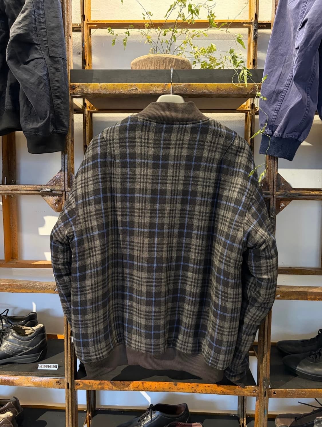 00s 스투시 울 체크 자켓 상품이미지4