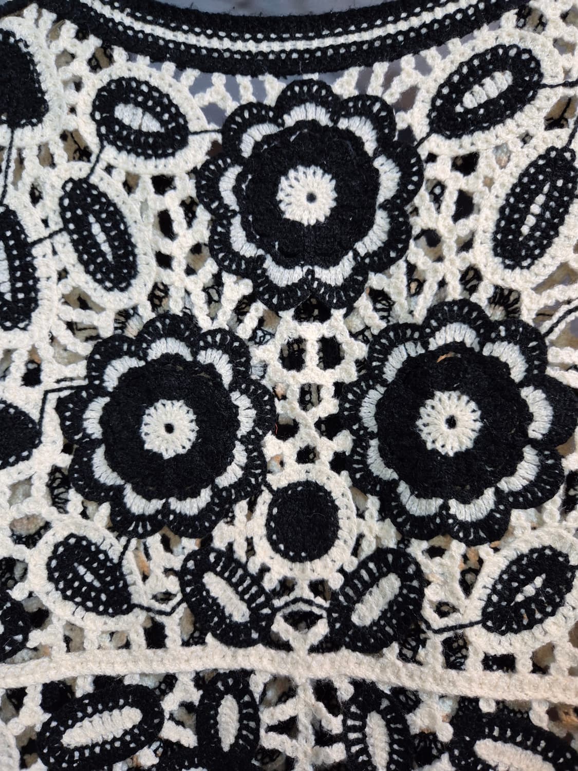 크로셰 플라워 니트 조끼 S 상품이미지9
