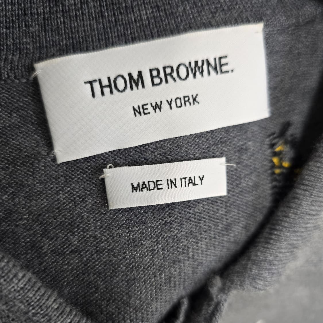 톰브라운 버드 앤 비 반팔 카라 니트 4사이즈 105 판매 상품이미지2