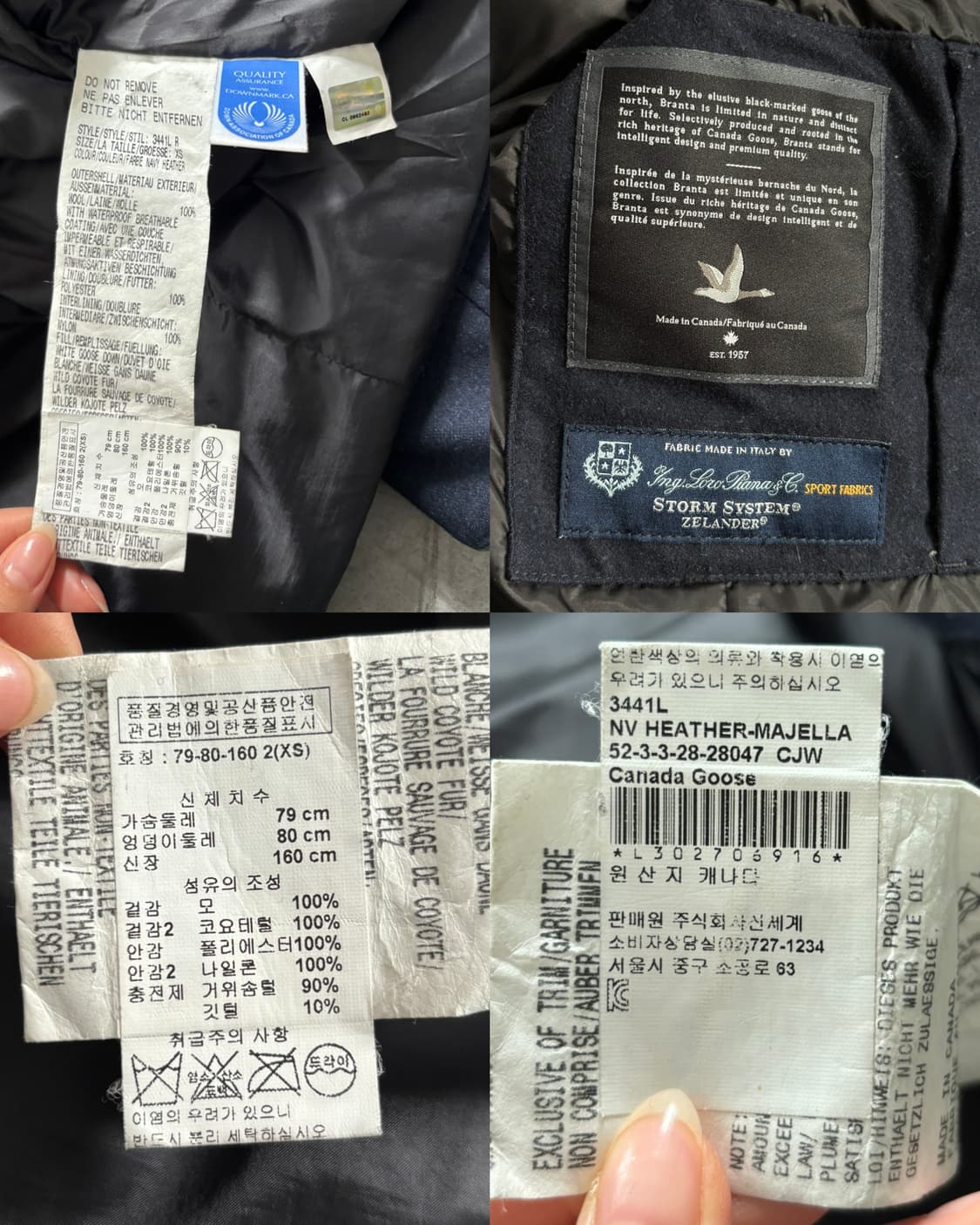 Canada Goose x Loro Piana 캐나다구스 로로피아나 패딩 상품이미지10