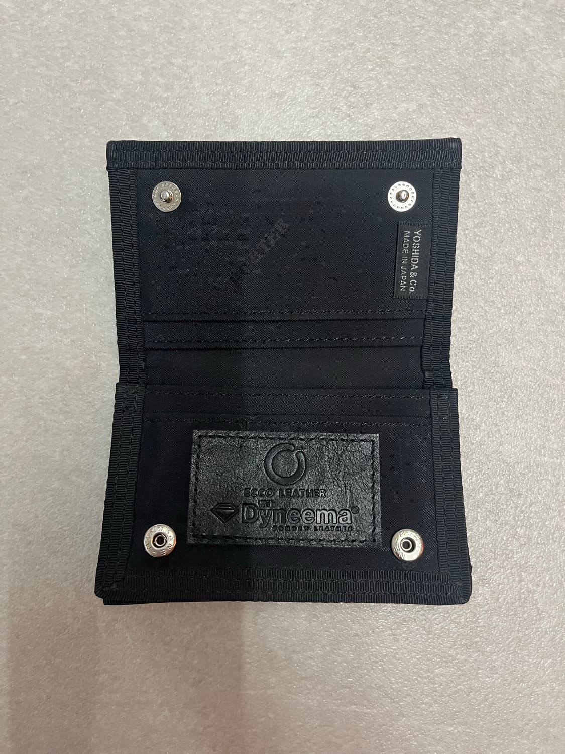 포터 프리스타일 다이니마 레더 카드 케이스 블랙 상품이미지4
