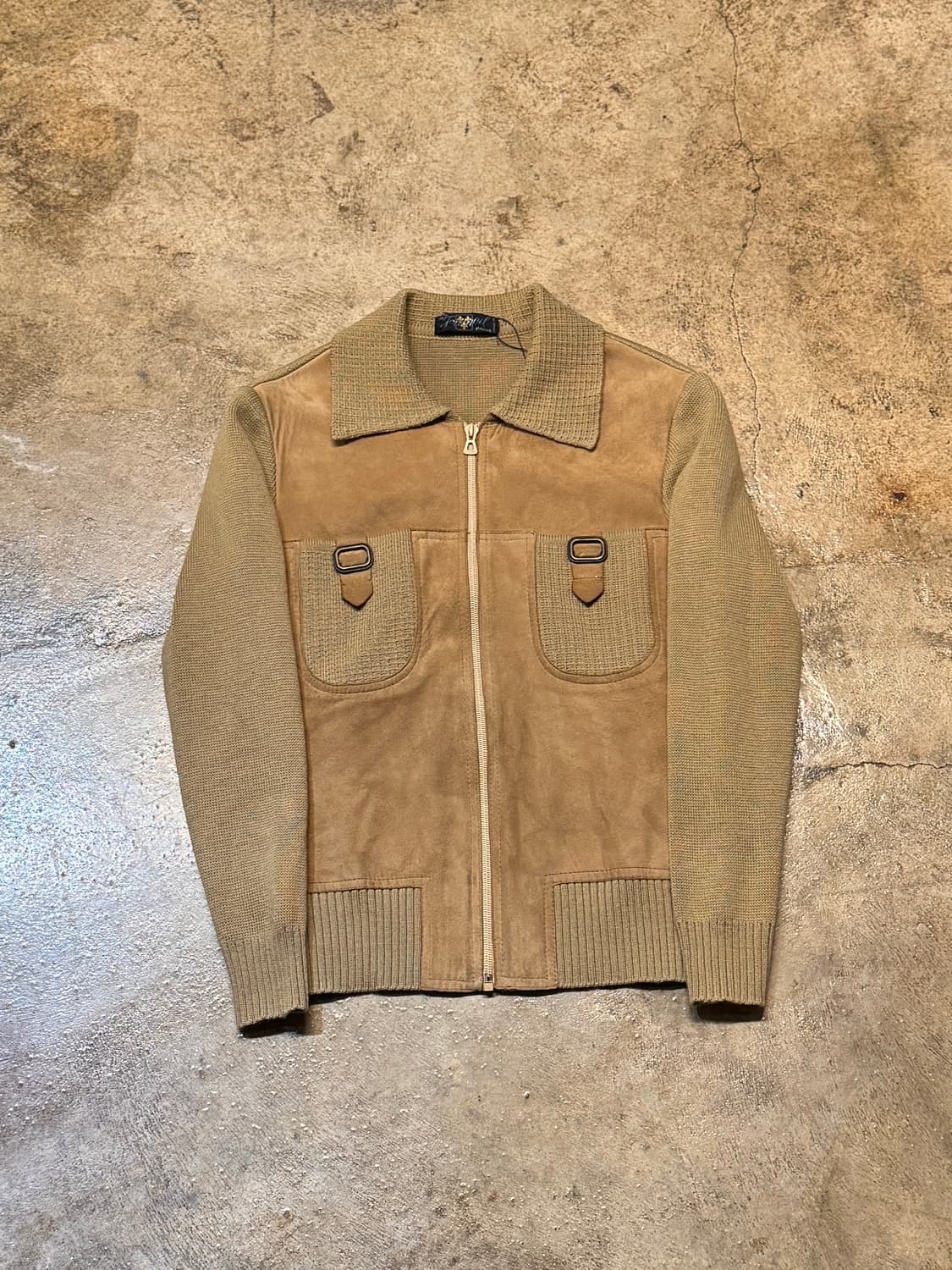 S-M ) VINTAGE French Suede Blouson 상품이미지4