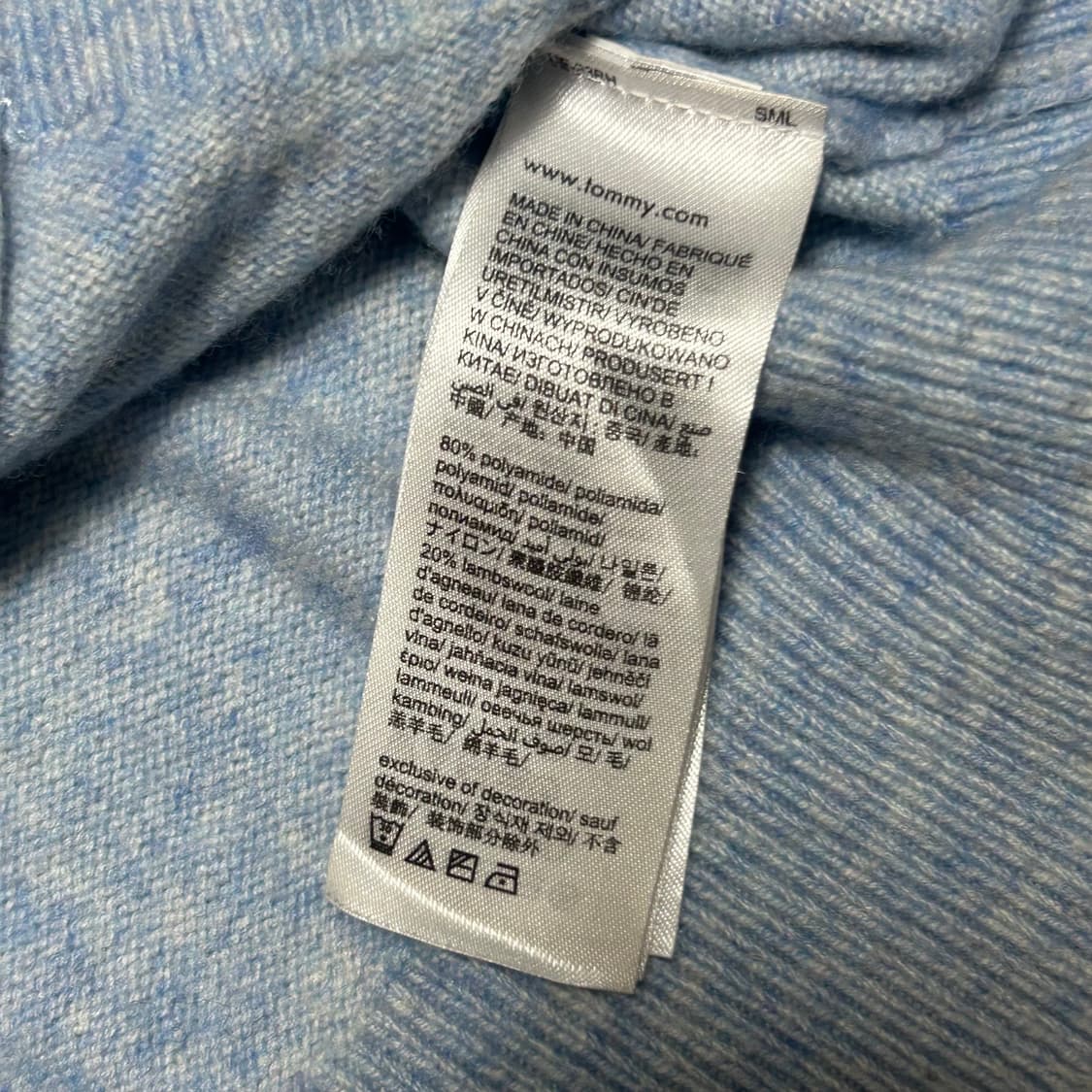 XS 타미 진스 스카이블루 가디건  상품이미지5