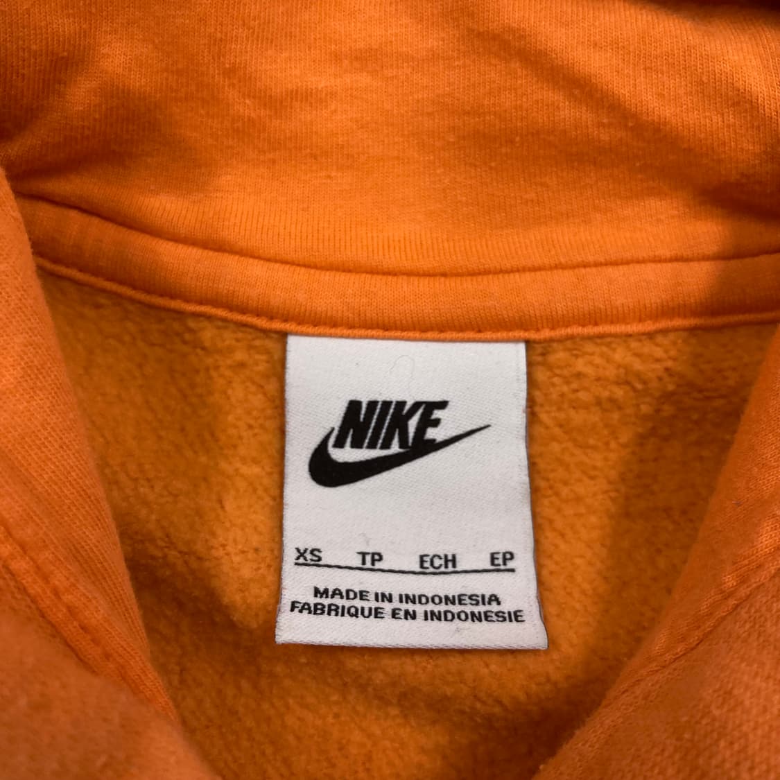 나이키 오렌지 컬러 퓨추라 빅로고 후드티 상품이미지3
