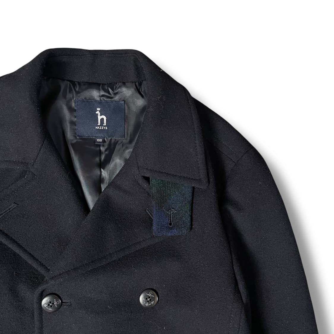 헤지스 앙고라 혼방 네이비 피코트 100 상품이미지3