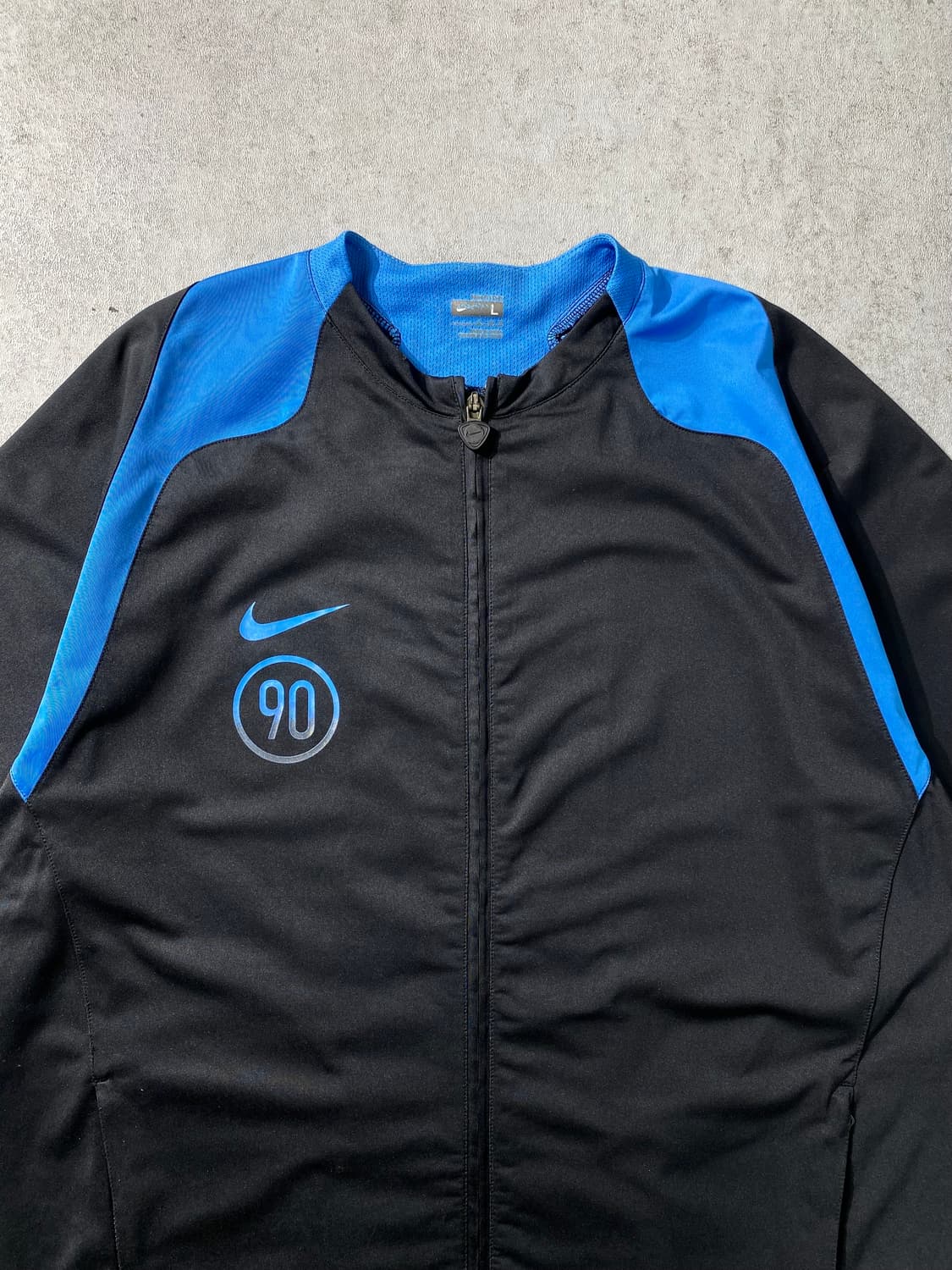 [L] 00s Nike T90 나이키 올드스쿨 반팔 집업 져지 상품이미지2