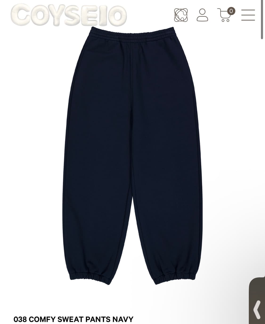 코이세이오038) 038 Comfy Sweat Pants NA F 상품이미지1