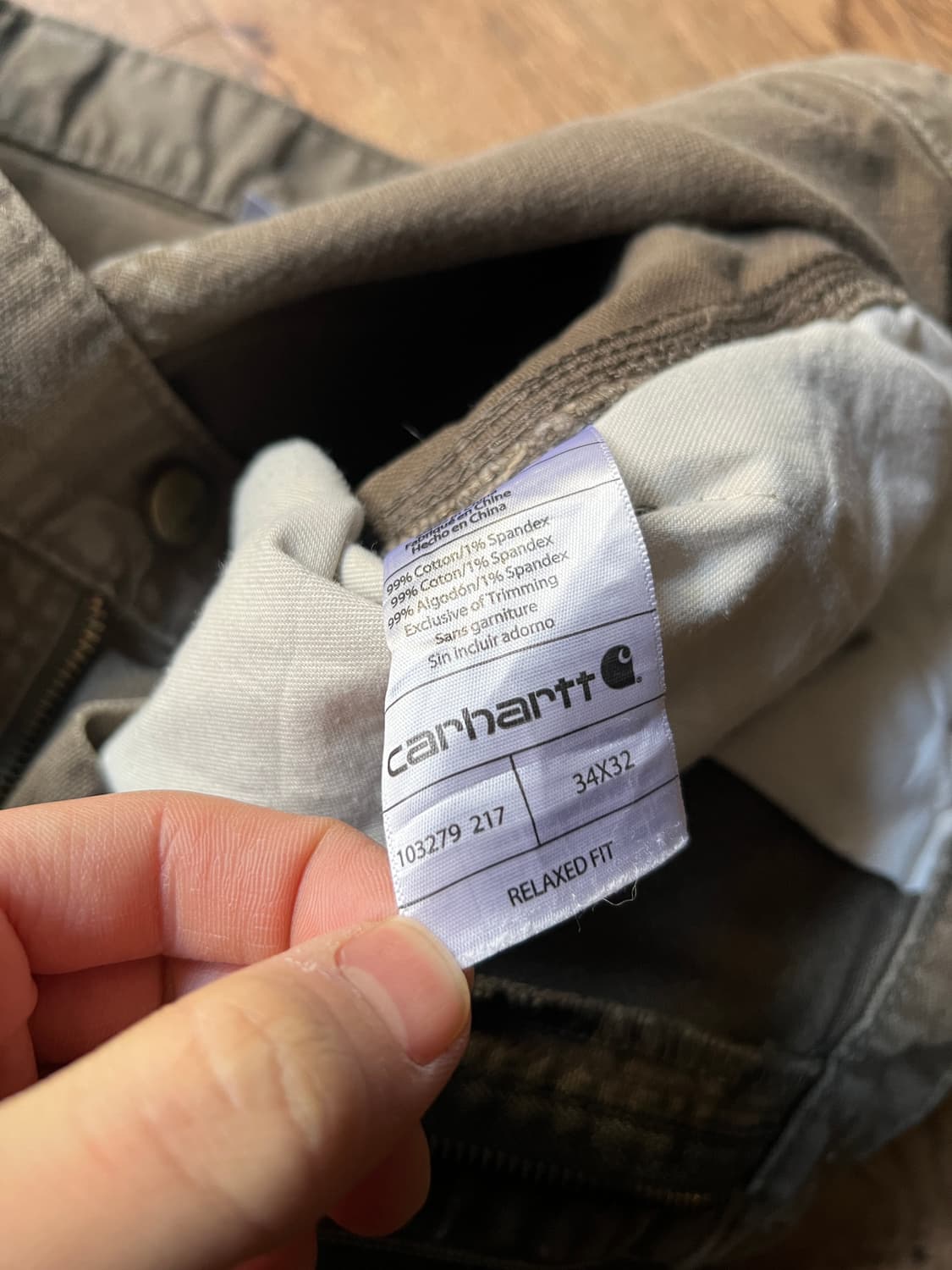 [34]칼하트 USA 더티워싱 다크브라운 싱글니 카펜터 워크 팬츠 상품이미지7