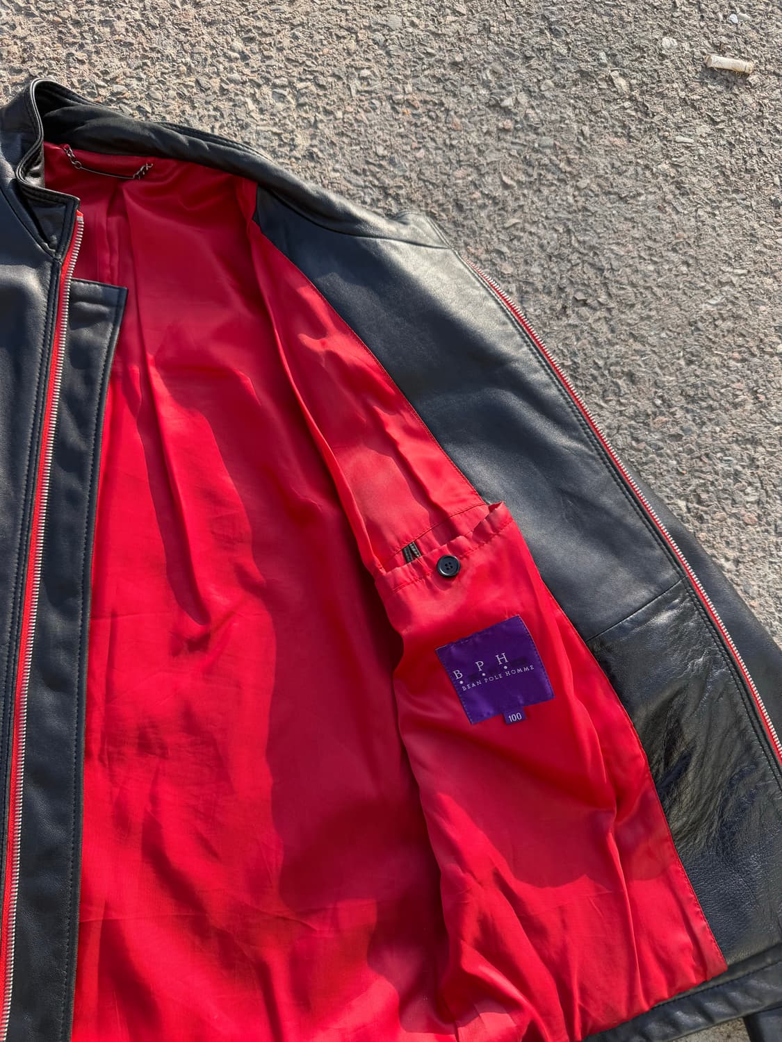00s BPH 양가죽 싱글레더 가죽자켓 상품이미지6