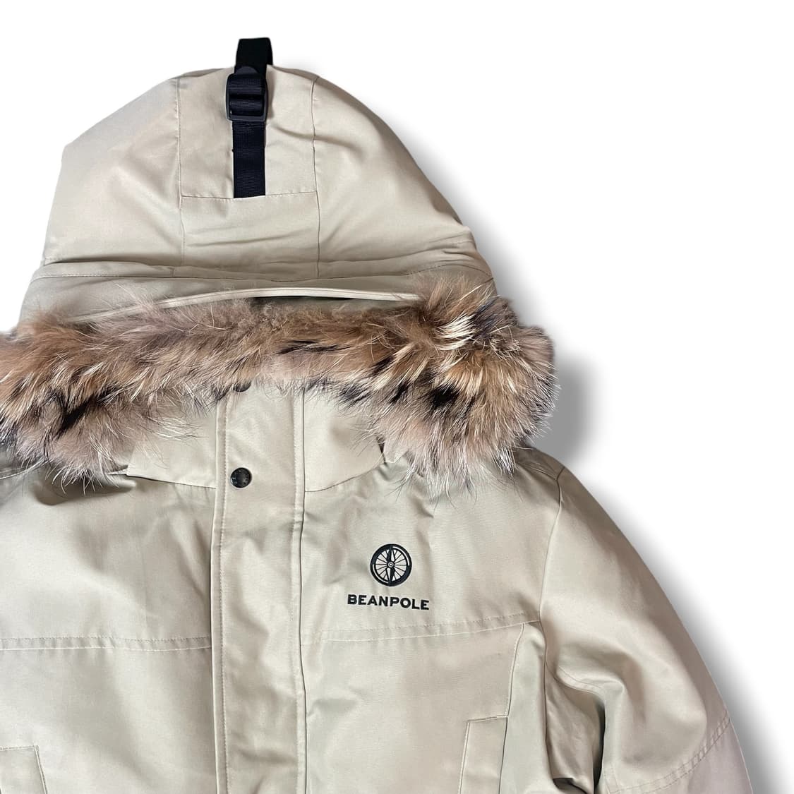 빈폴아웃도어 윈도스토어 폴라 카키 베이지 다운 패딩 100 상품이미지3