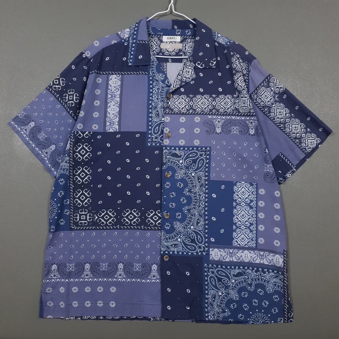 XL) 빈폴 신형 21ss 페이즐리 올오버 패턴 반다나 반팔 셔츠 남방 상품이미지1