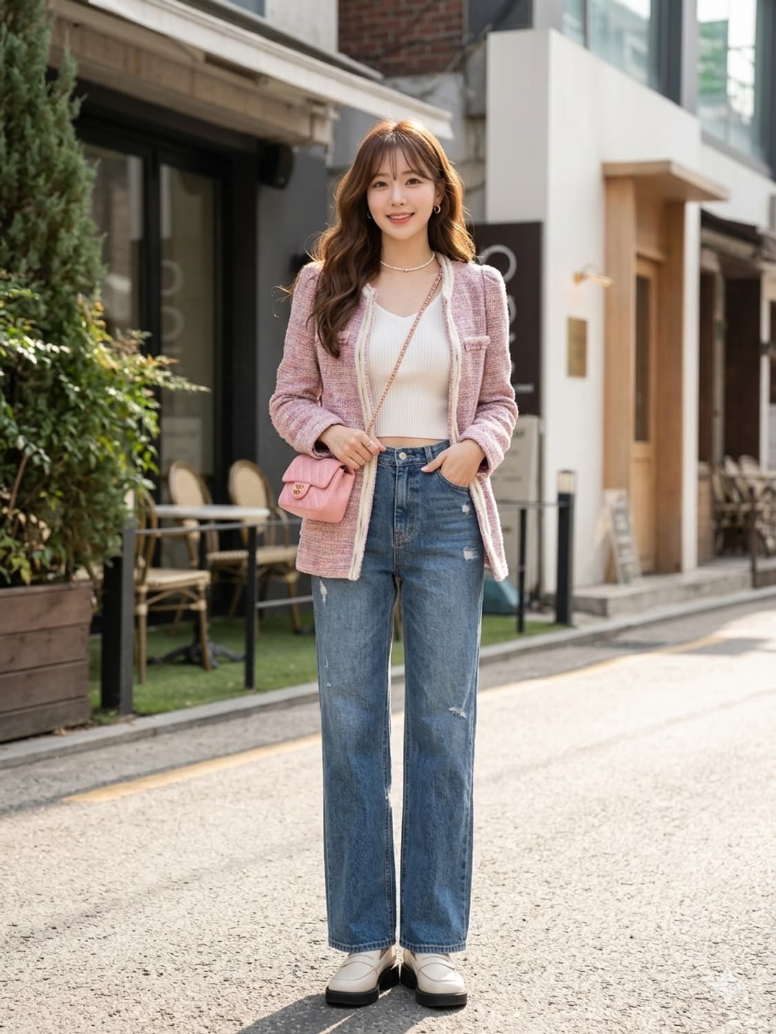 MINIMUM REFLEX 미니멈 리플렉스 프린지 트위드 자켓 상품이미지1