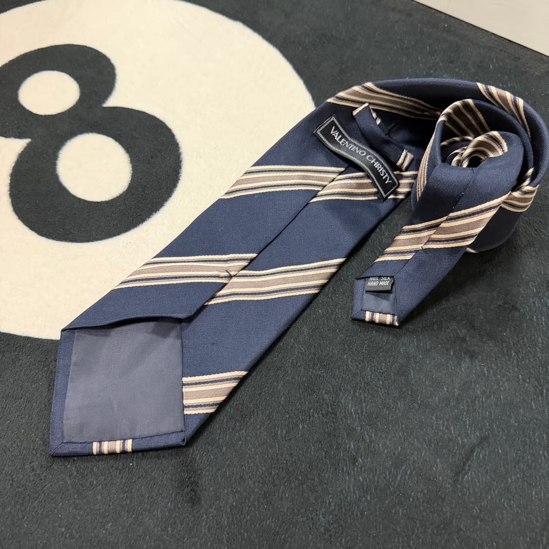 발렌티노 빈티지 실크 넥타이 (Navy) 상품이미지3