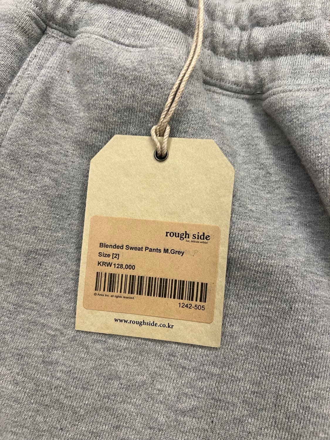 러프사이드 스웻팬츠 그레이 2사이즈 판매합니다(새상품) 상품이미지4