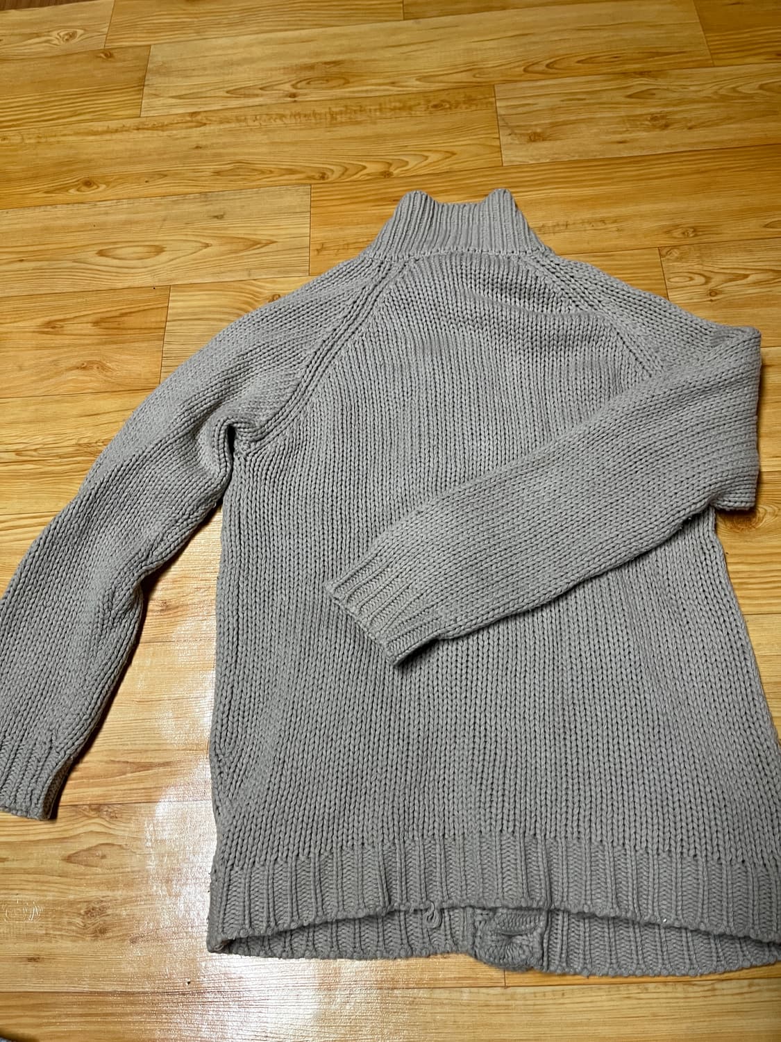 베이지 니트 가디건 상품이미지2