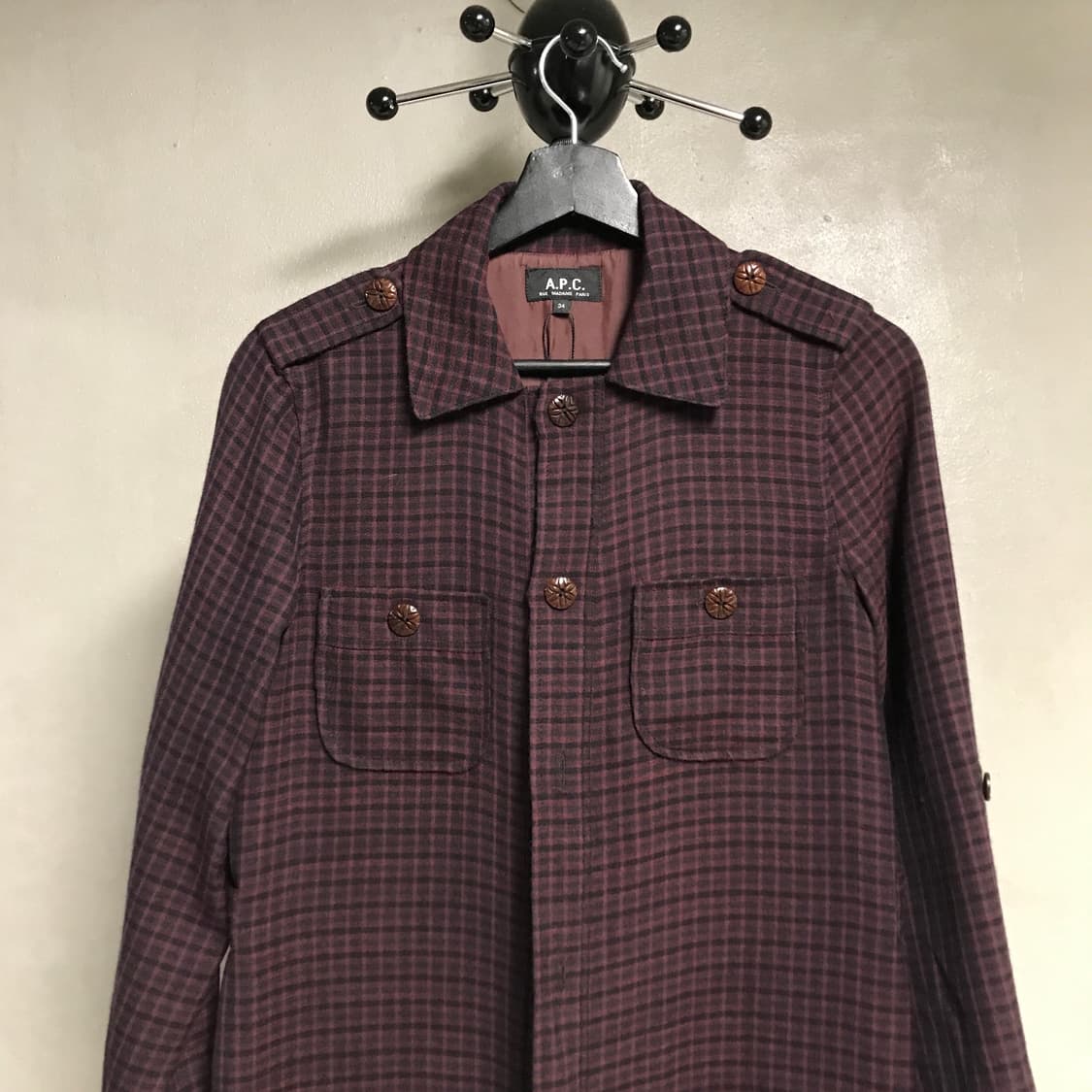 APC 아페쎄 체크 자켓 34(W) 상품이미지2