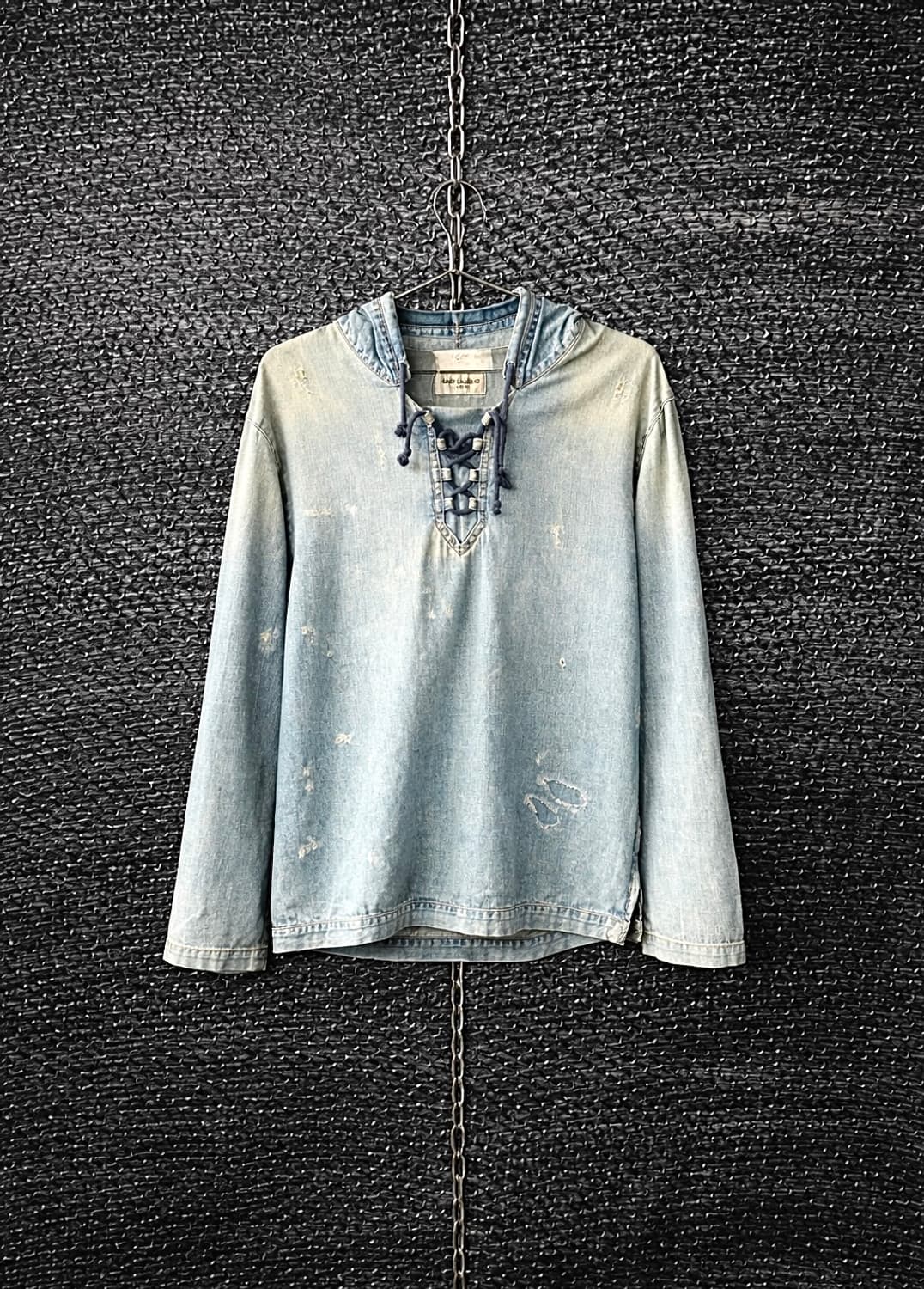 생로랑 19SS 튜닉데님 후드 상품이미지1