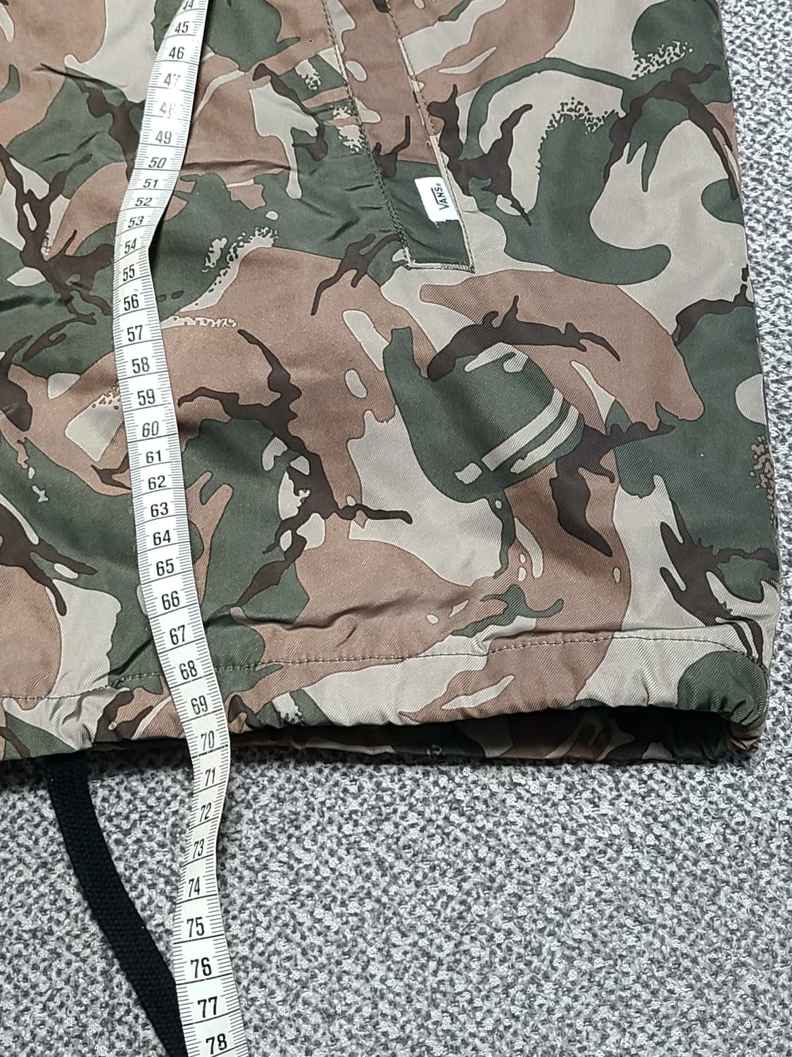 반스 카모플라쥬 후드 코치자켓 M 상품이미지5