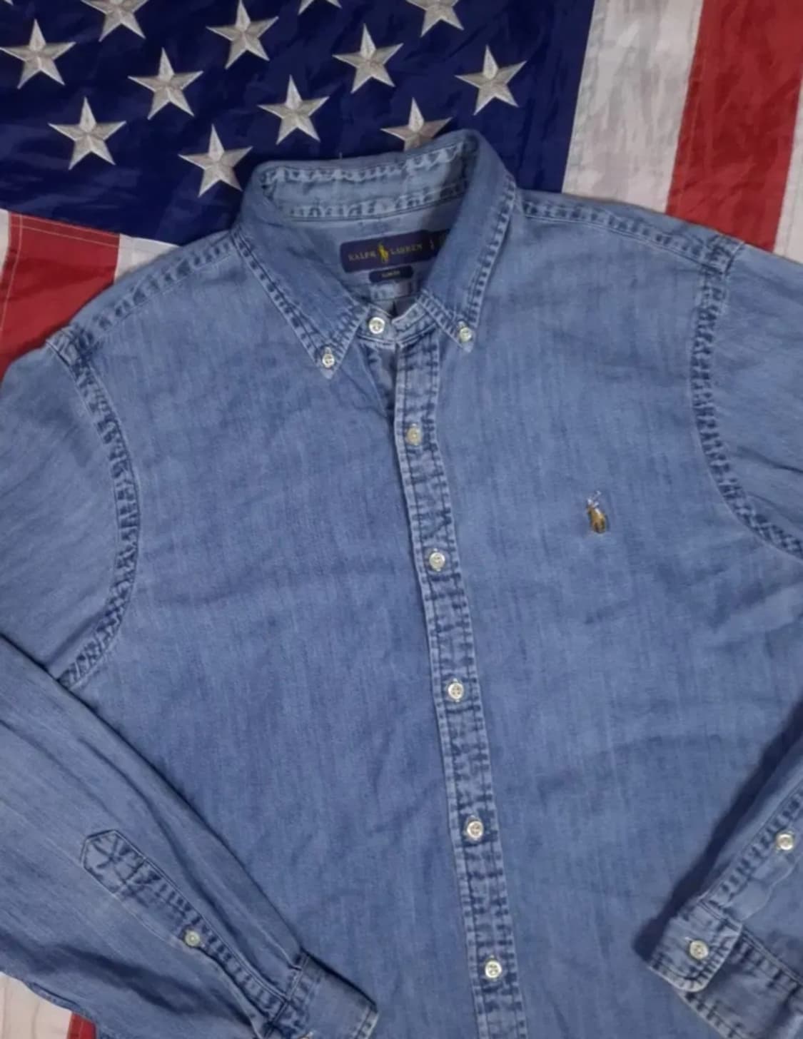 오리지날 랄프로렌폴로 신형 샴브레이 데님 셔츠 상품이미지3