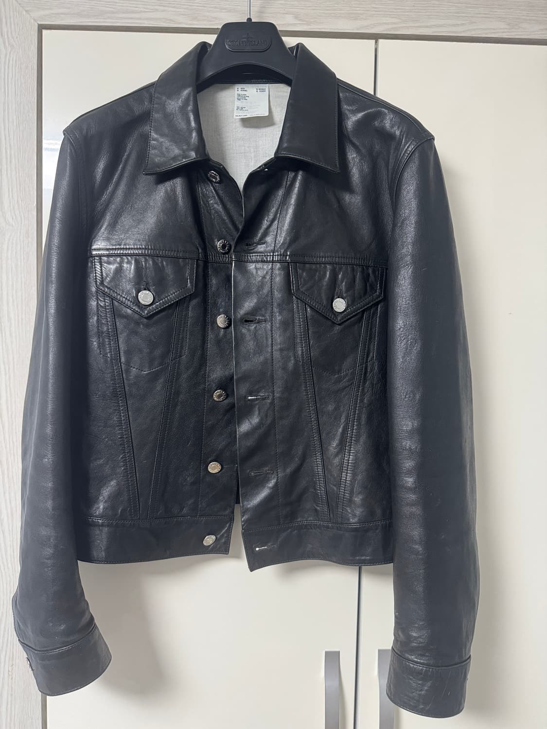 헬무트랭 램스킨 트러커 자켓 상품이미지1