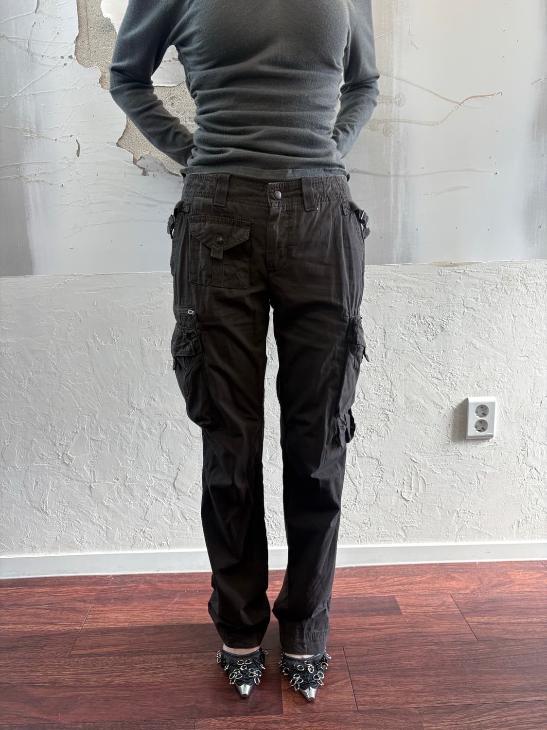 Dark Brown Cargo Pants 상품이미지1