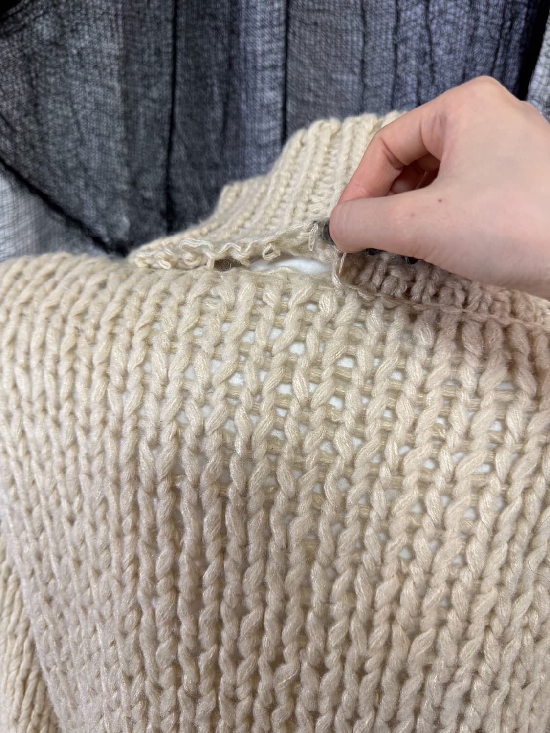 beige knit 상품이미지3