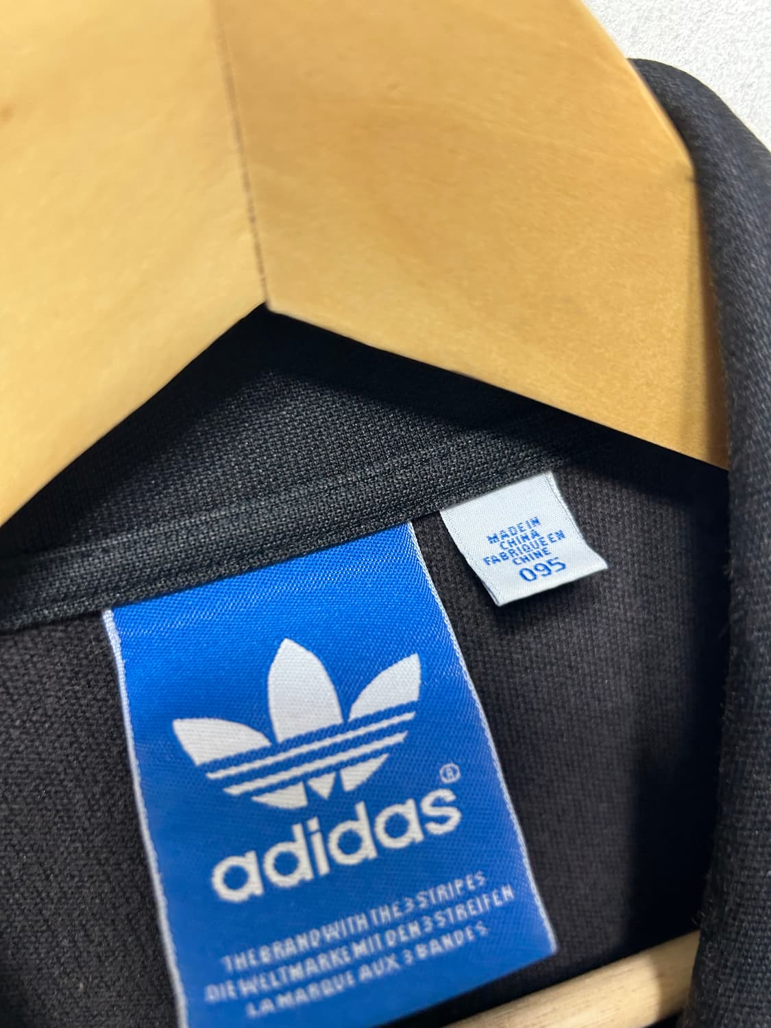 아디다스 투톤 블랙 화이트 져지 트랙 자켓 M  상품이미지3