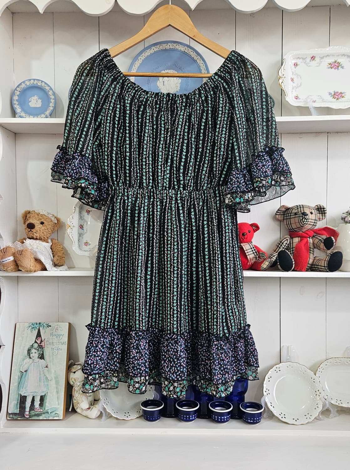 플라워 패턴 캉캉 원피스 상품이미지1